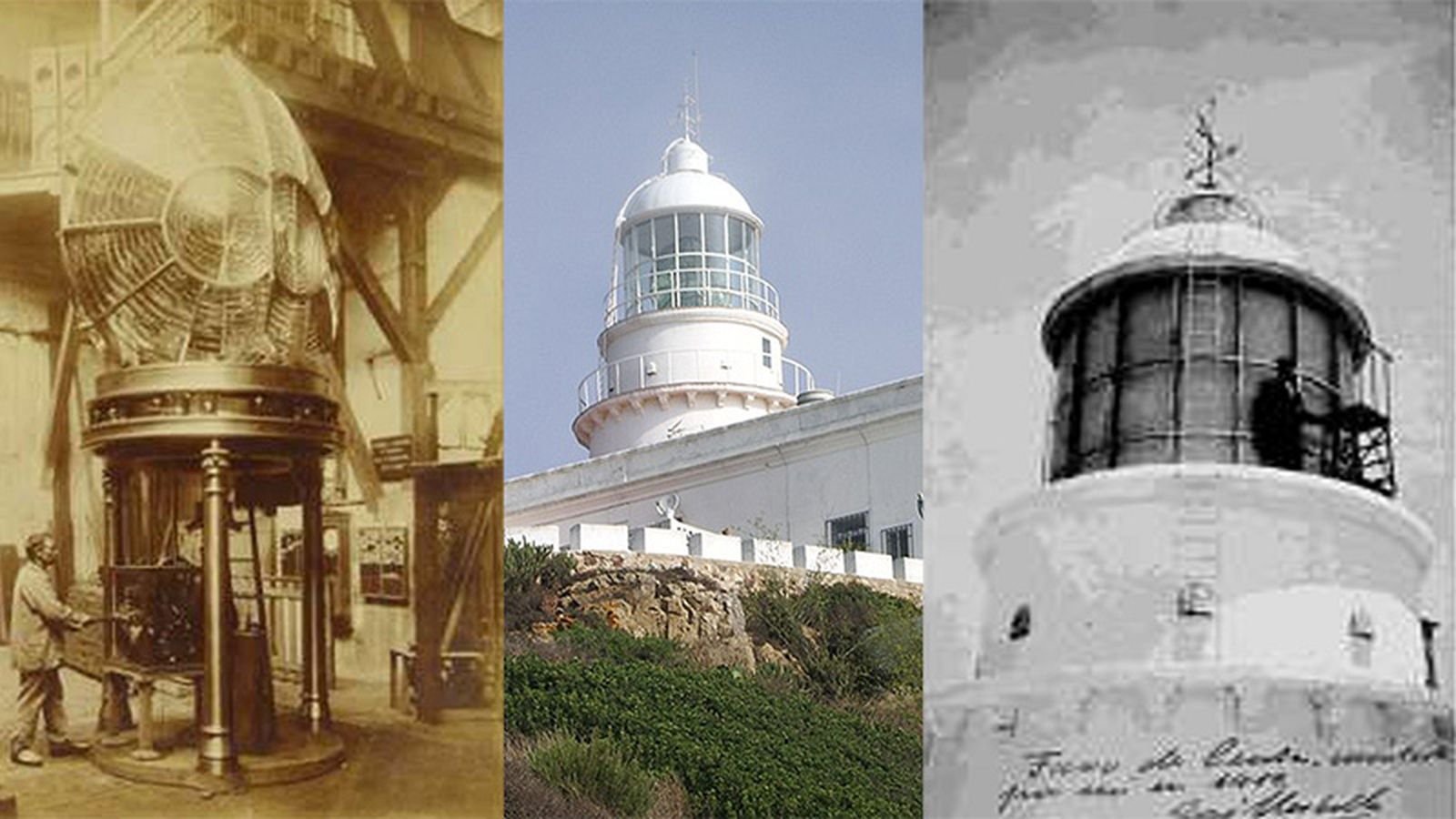FOTO COMPOSICIÓN A TRAVÉS DEL CATÁLOGO DE FAROS EN ESPAÑA