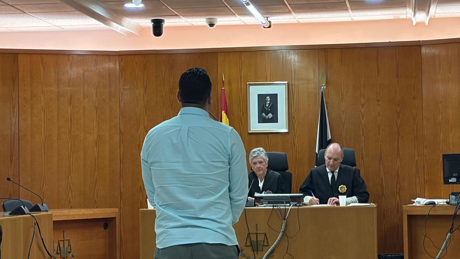 El acusado frente al tribunal de la Audiencia este martes.