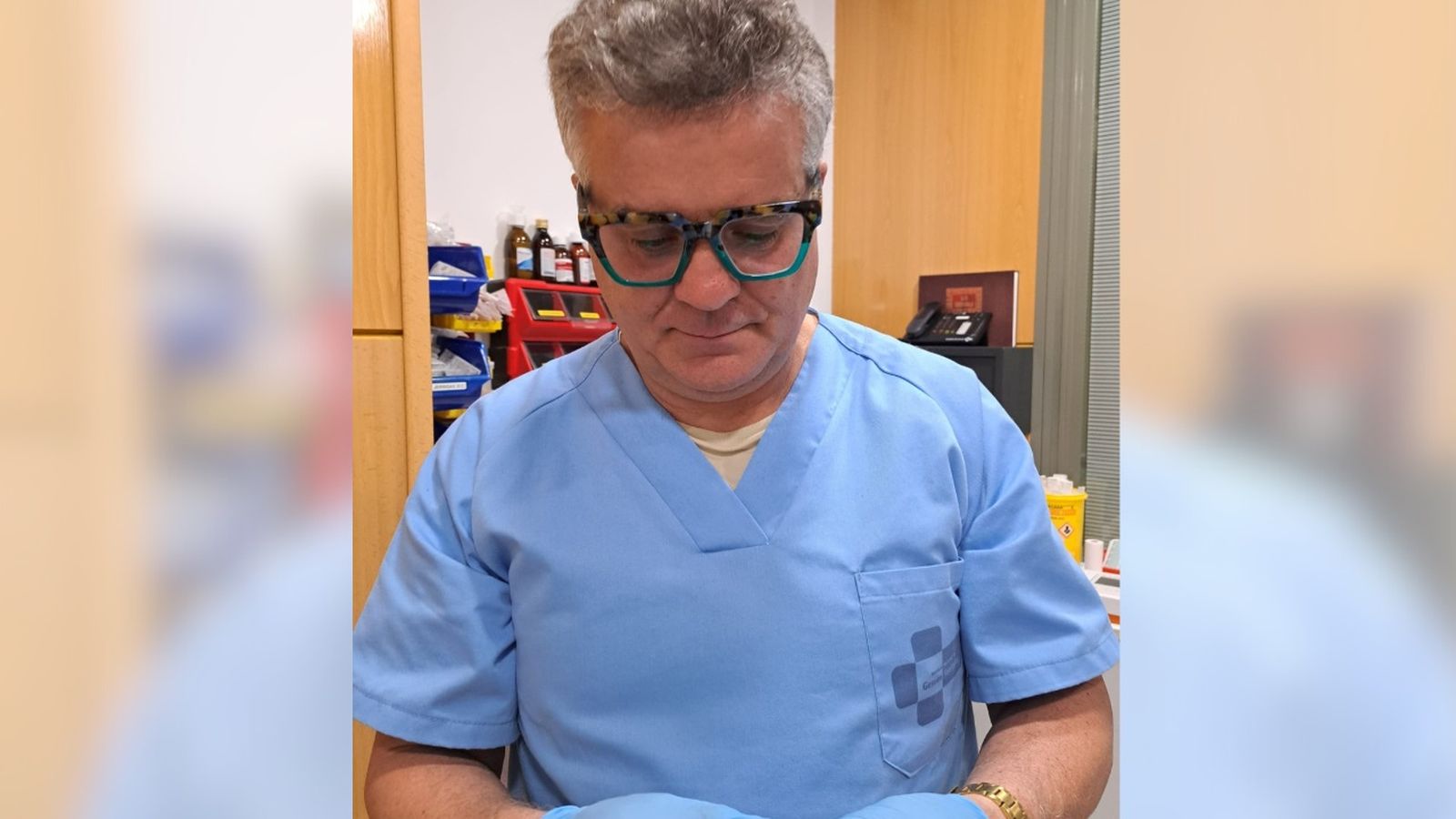 El enfermero ceutí del SUAP Jesús Sánchez en una foto cedida