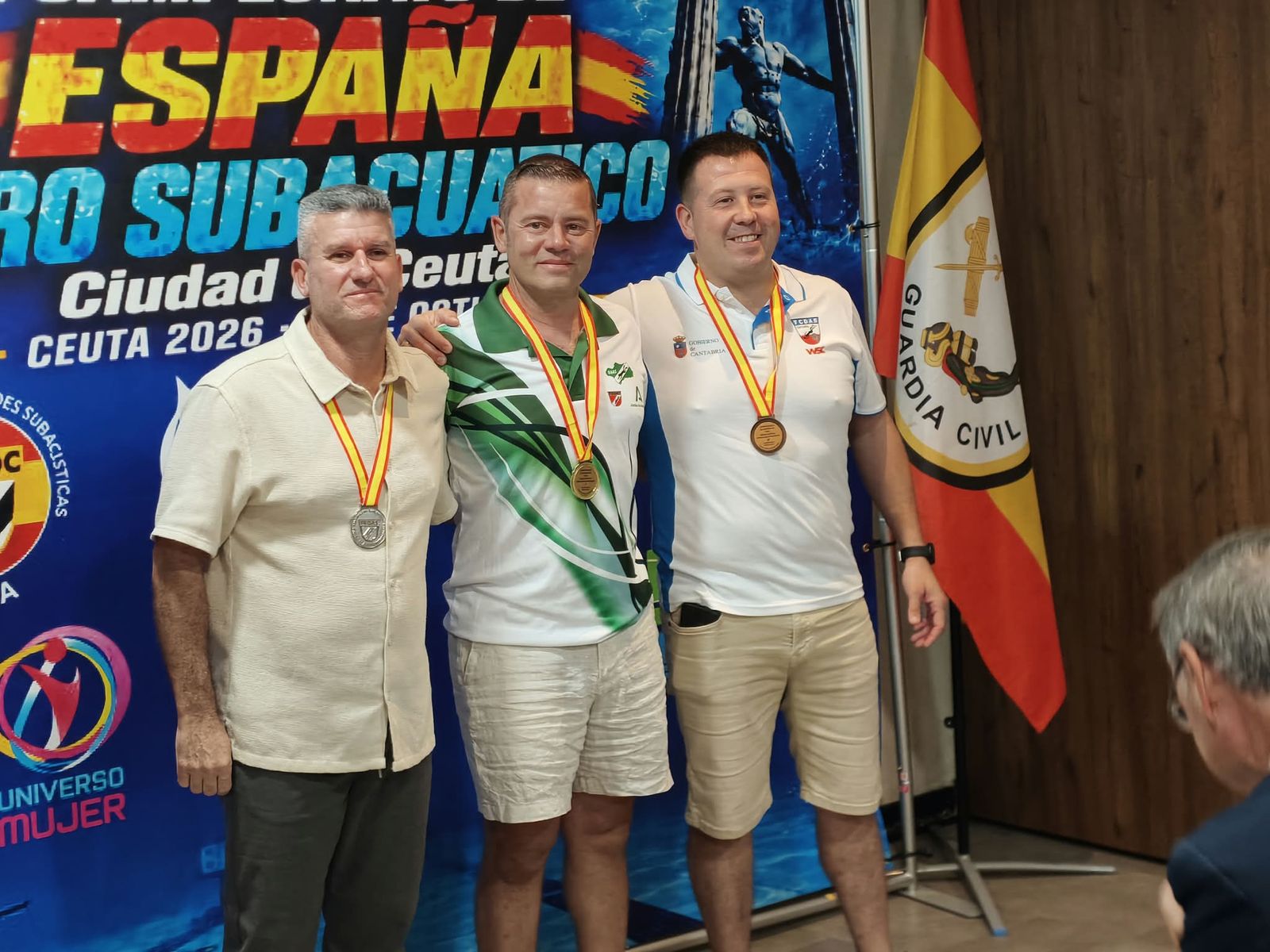 Rafael Ruiz y Mabel Lucena inauguran el palmarés del Campeonato de España de tiro subacuático en Ceuta