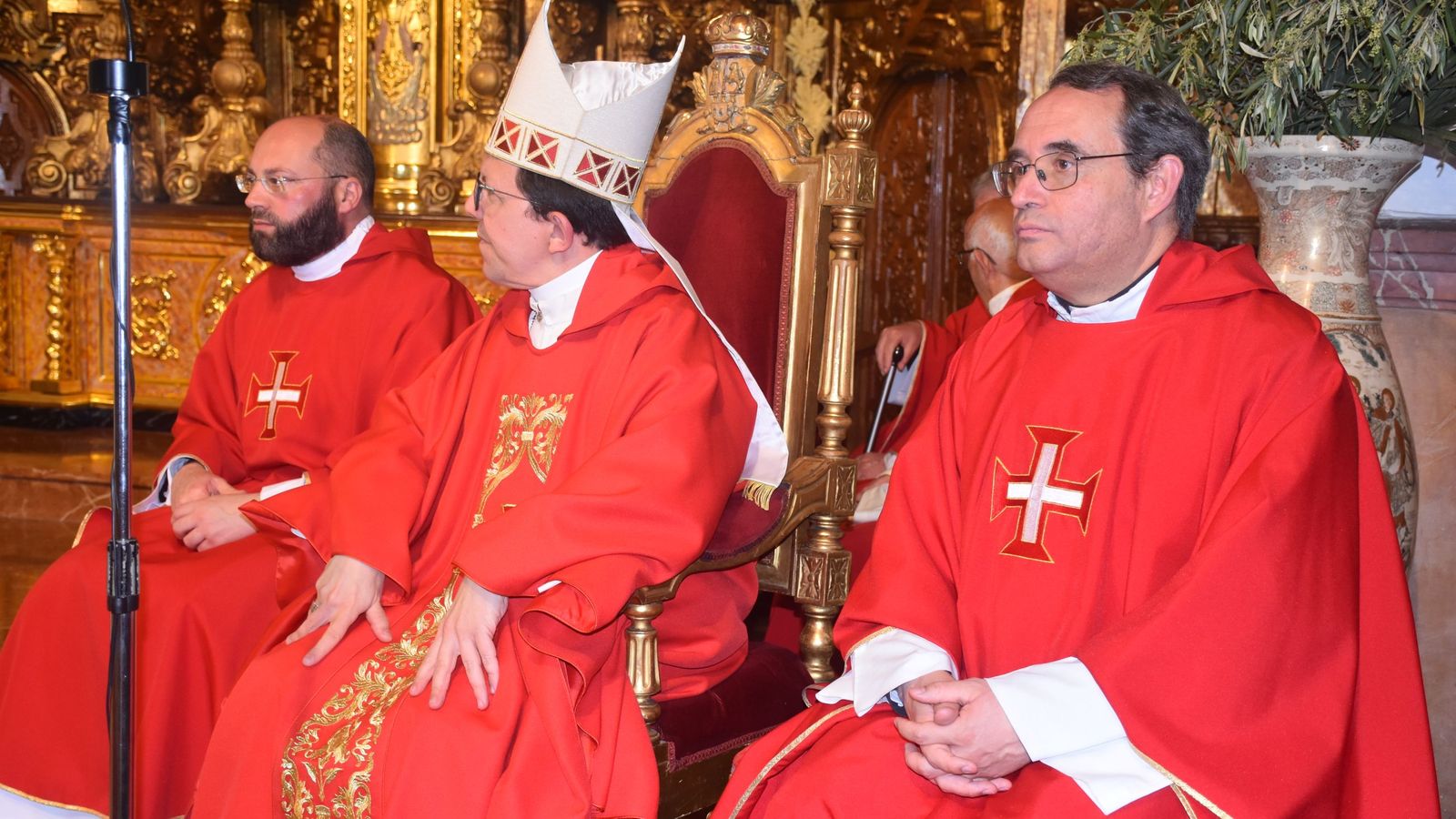Procesión y bendición de las palmas y misa en el Santuario de África por el Domingo de Ramos