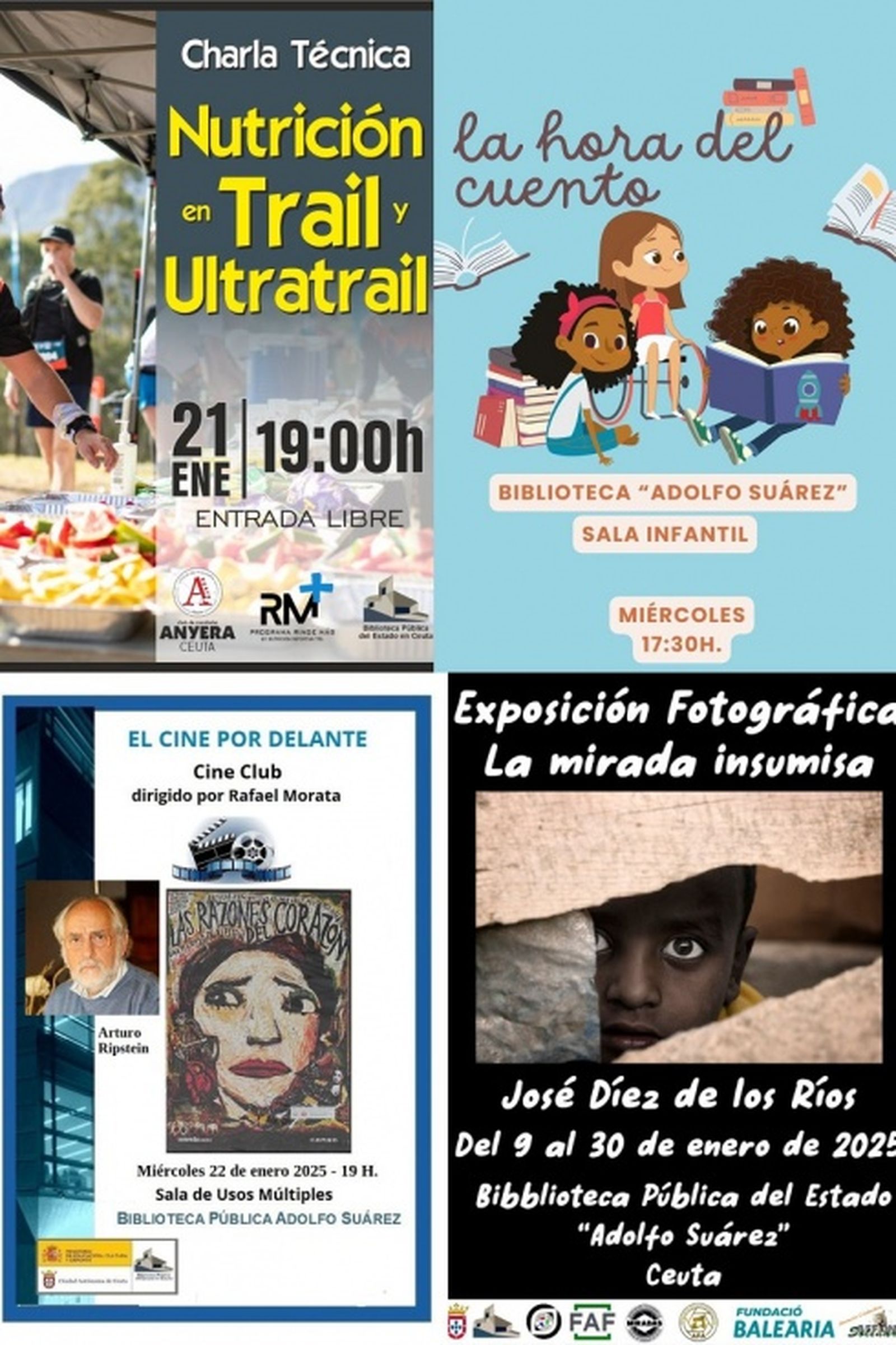 Carteles de las actividades. / FOTOS CEDIDAS