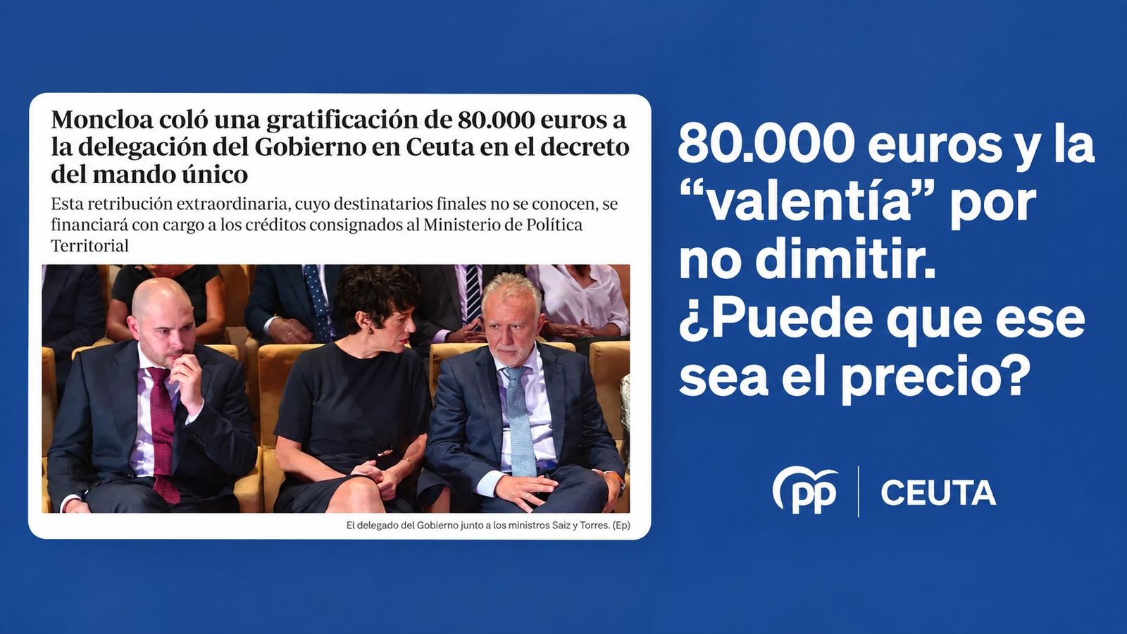 Cruce entre Partido Popular y delegado del Gobierno por la publicación del ABC