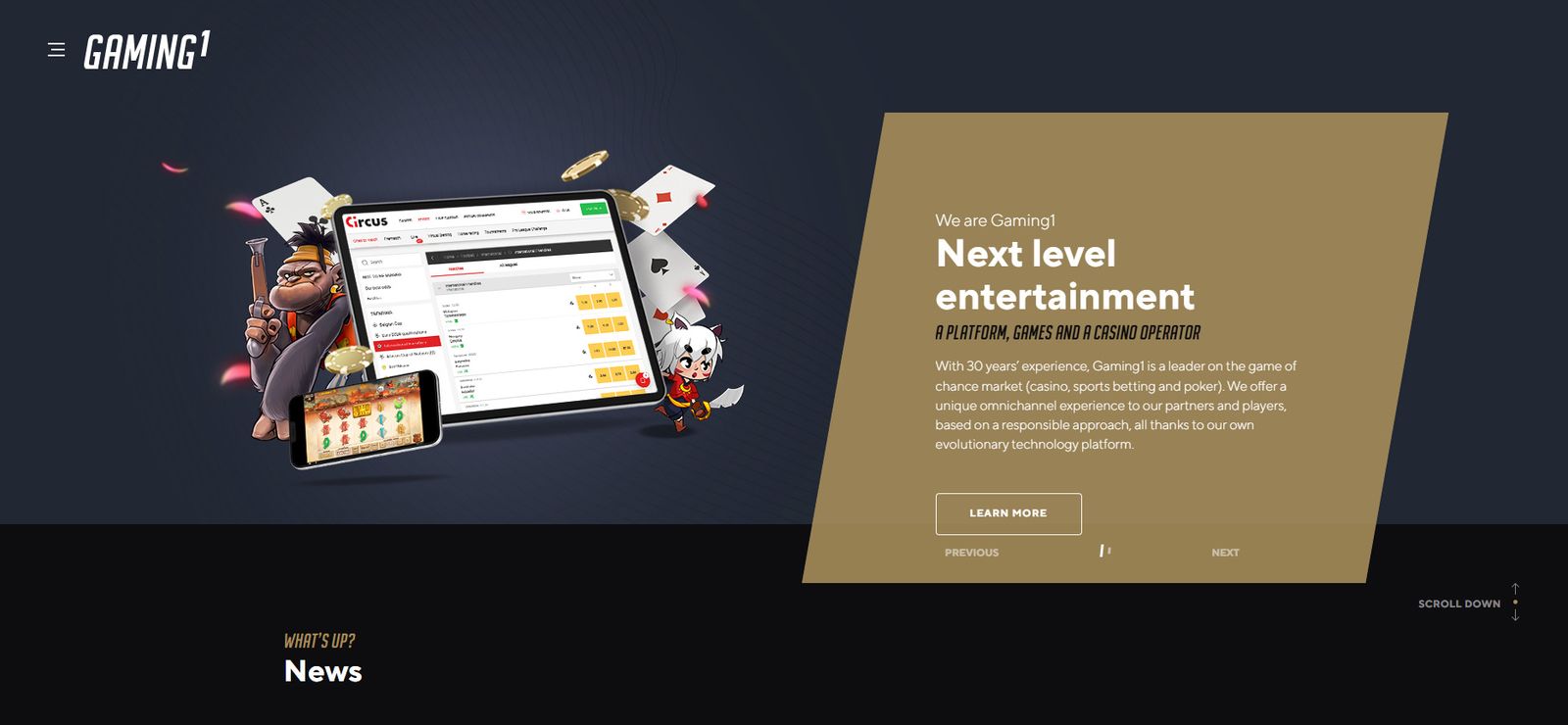 Página web de Gaming1