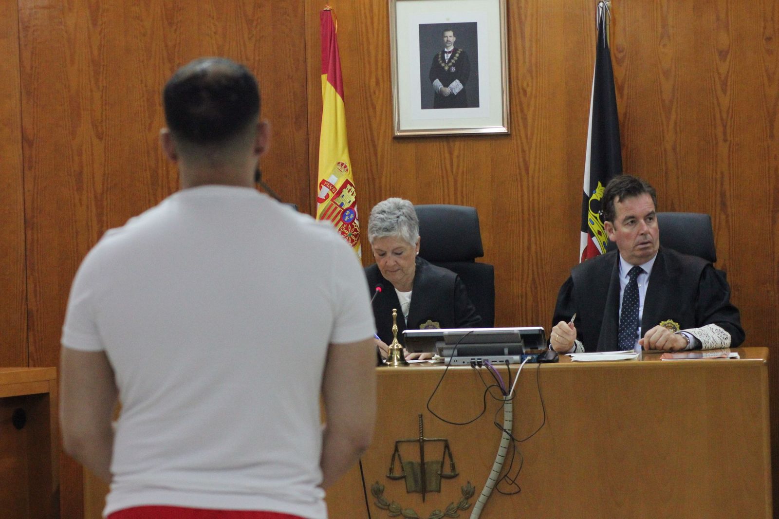 El condenado por la agresión con navaja en el juicio de julio de 2025.