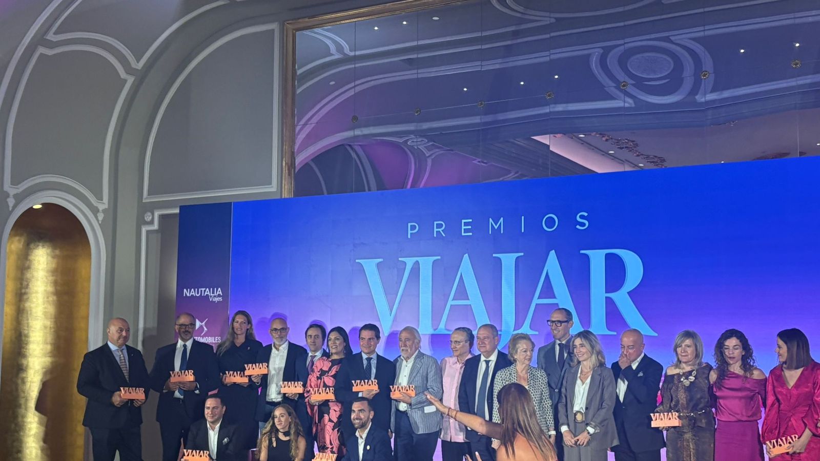Momento de la entrega de los  premios VIAJAR