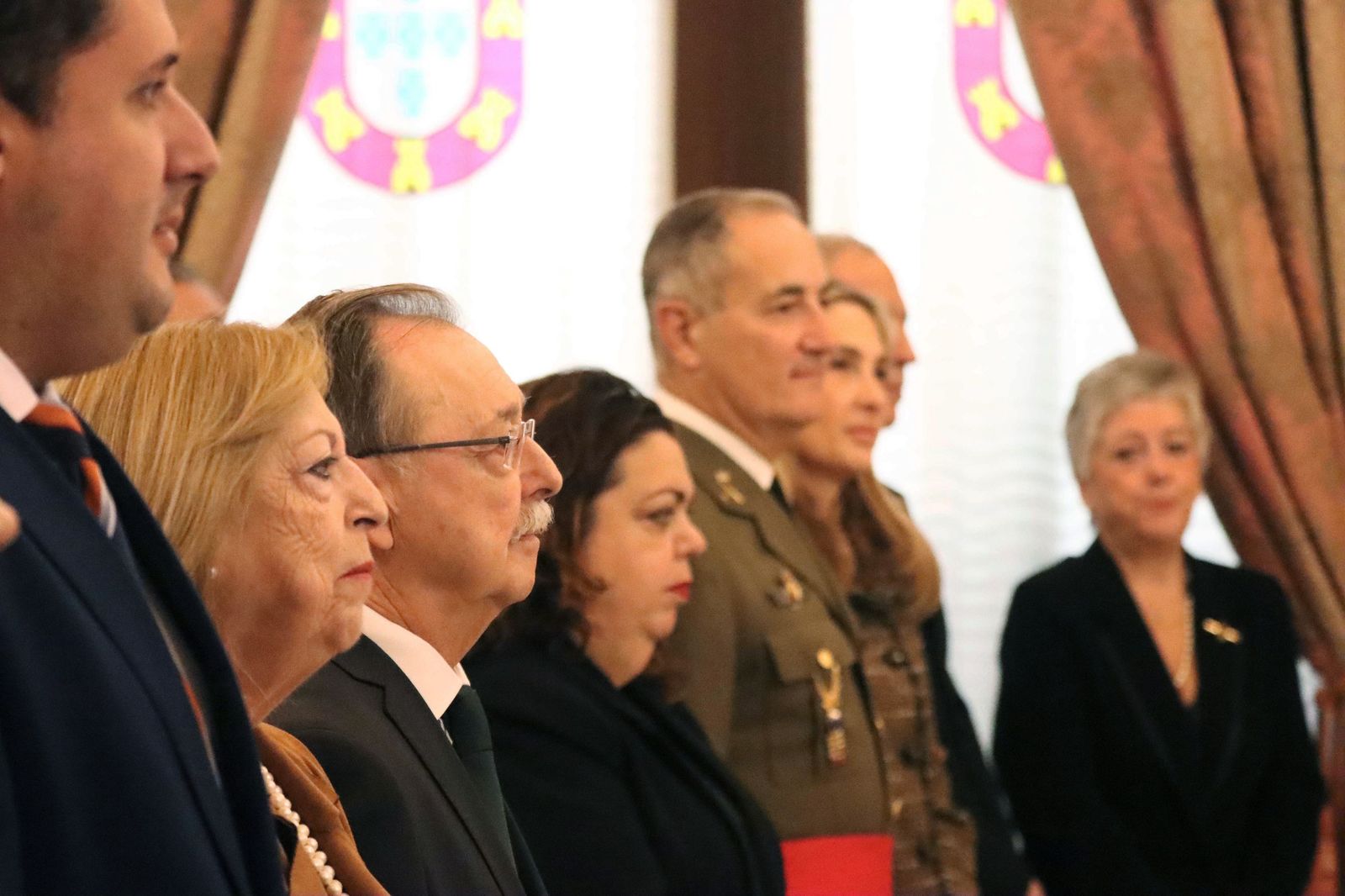 Autoridades en el acto institucional por el Día de la Constitución celebrado en Ceuta