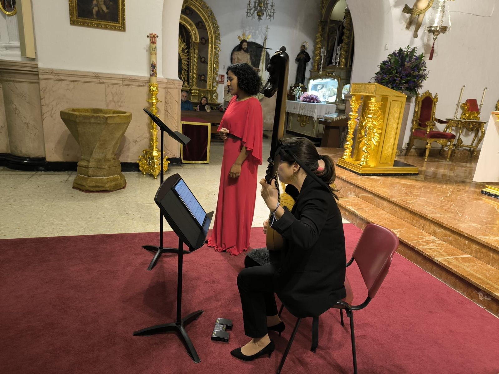 El dúo musical Dolce Rima ilumina el Santuario de Nuestra Señora de África