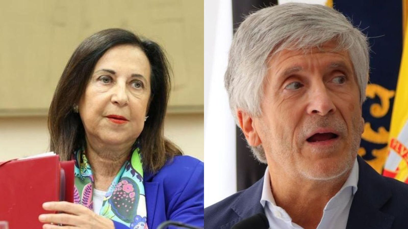 La ministra Margarita Robles y Fernando Grande-Marlaska