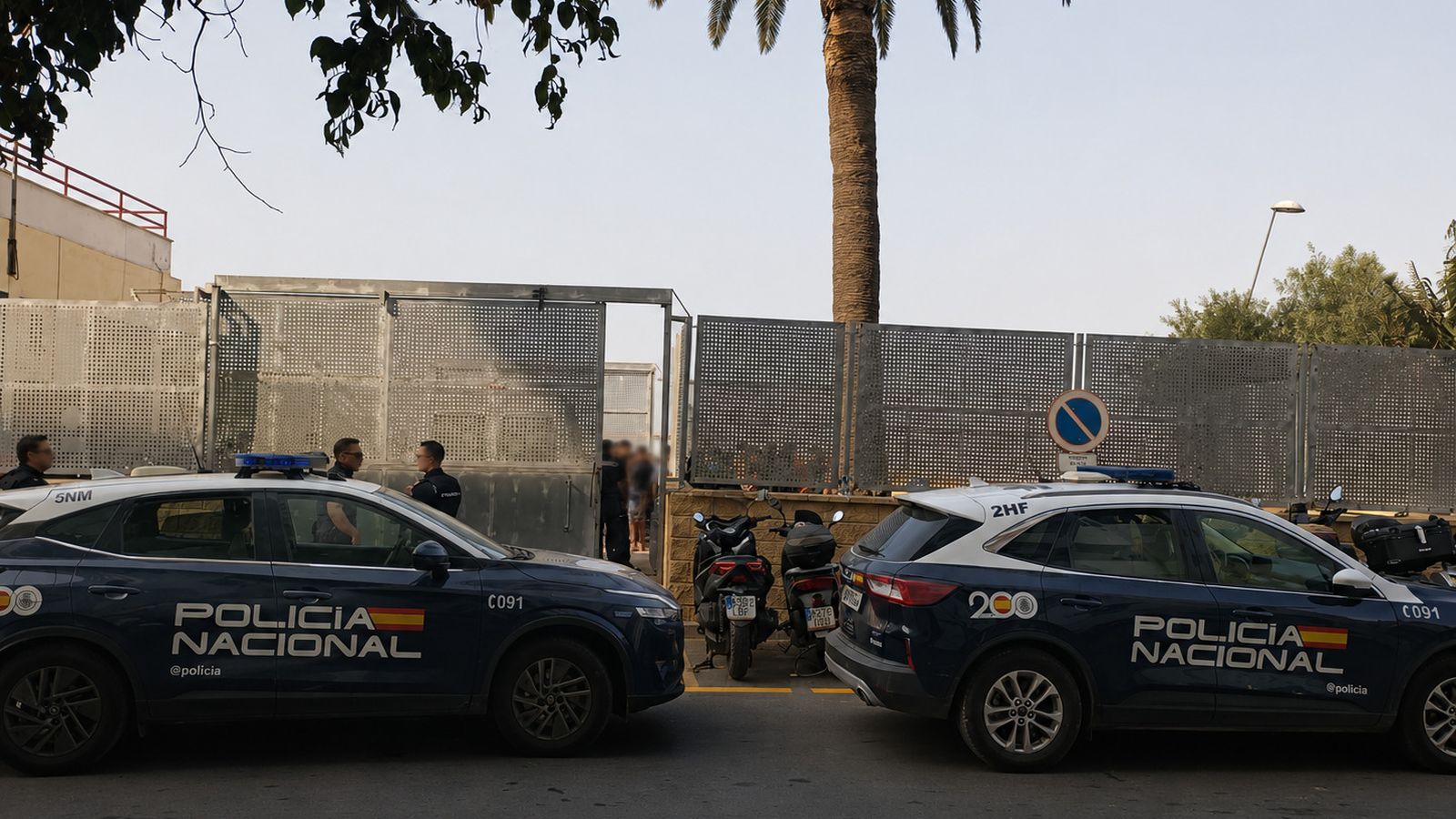 Aparcamiento de la Policía Nacional