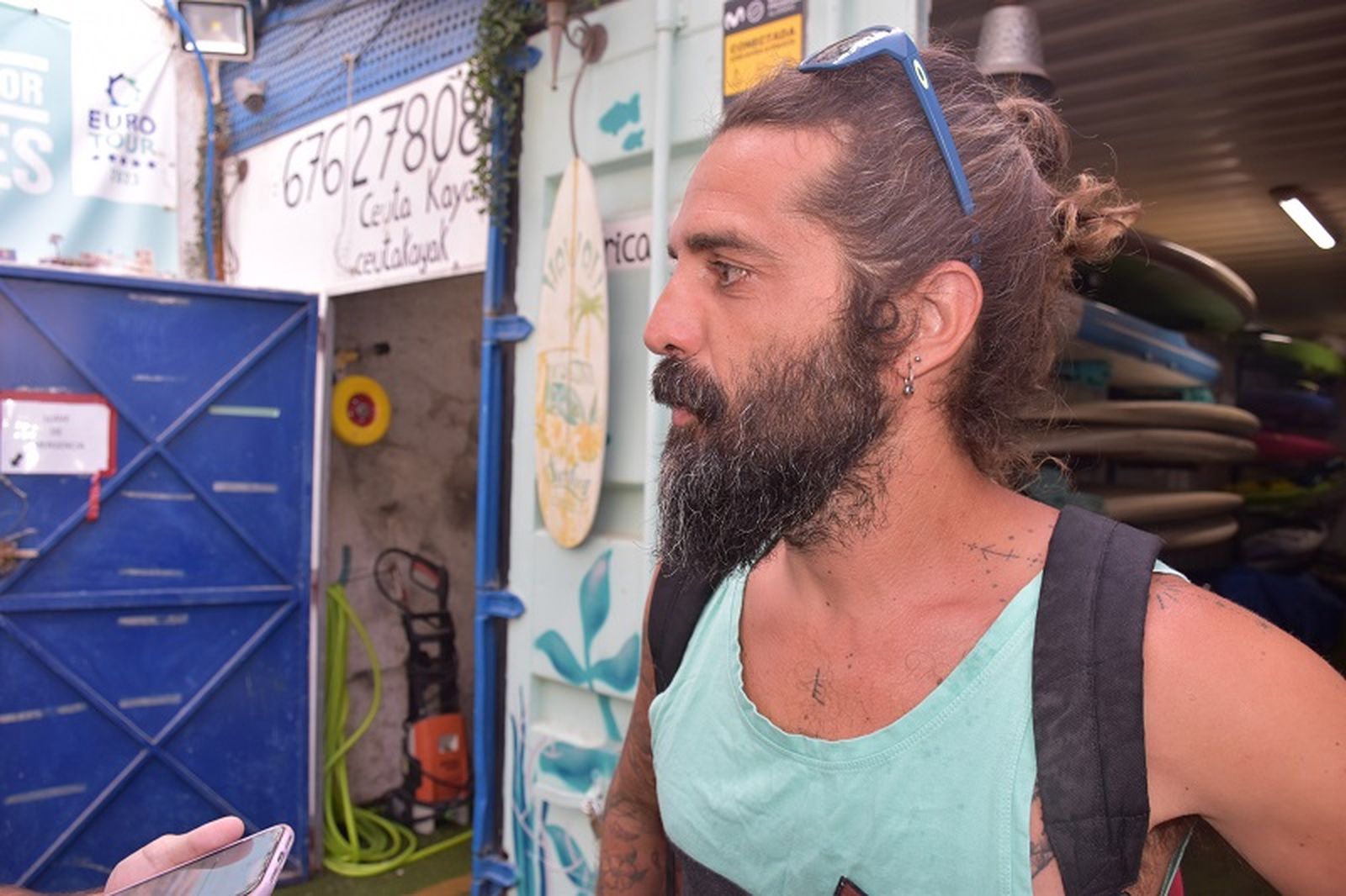 El gerente de Ceuta Kayak, Antonio Hidalgo / FOTO NICOL'S