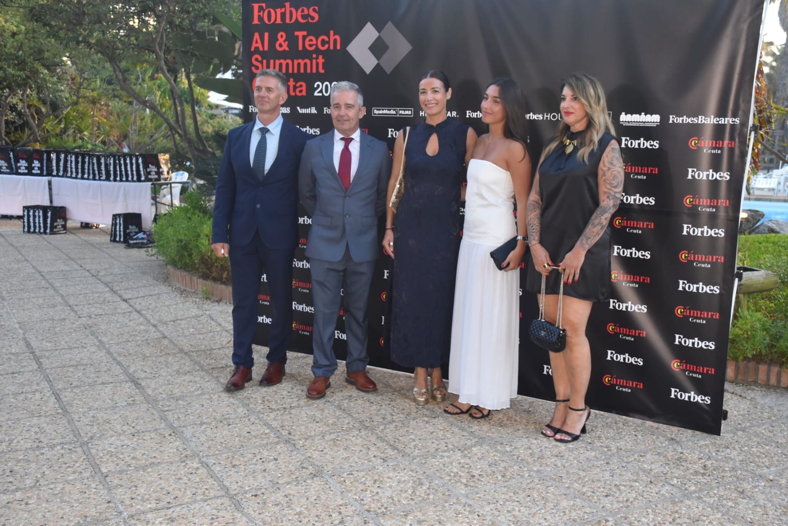 Una recepción el el Parque Marítimo, antesala del Forbes Ceuta AI & Tech Summit