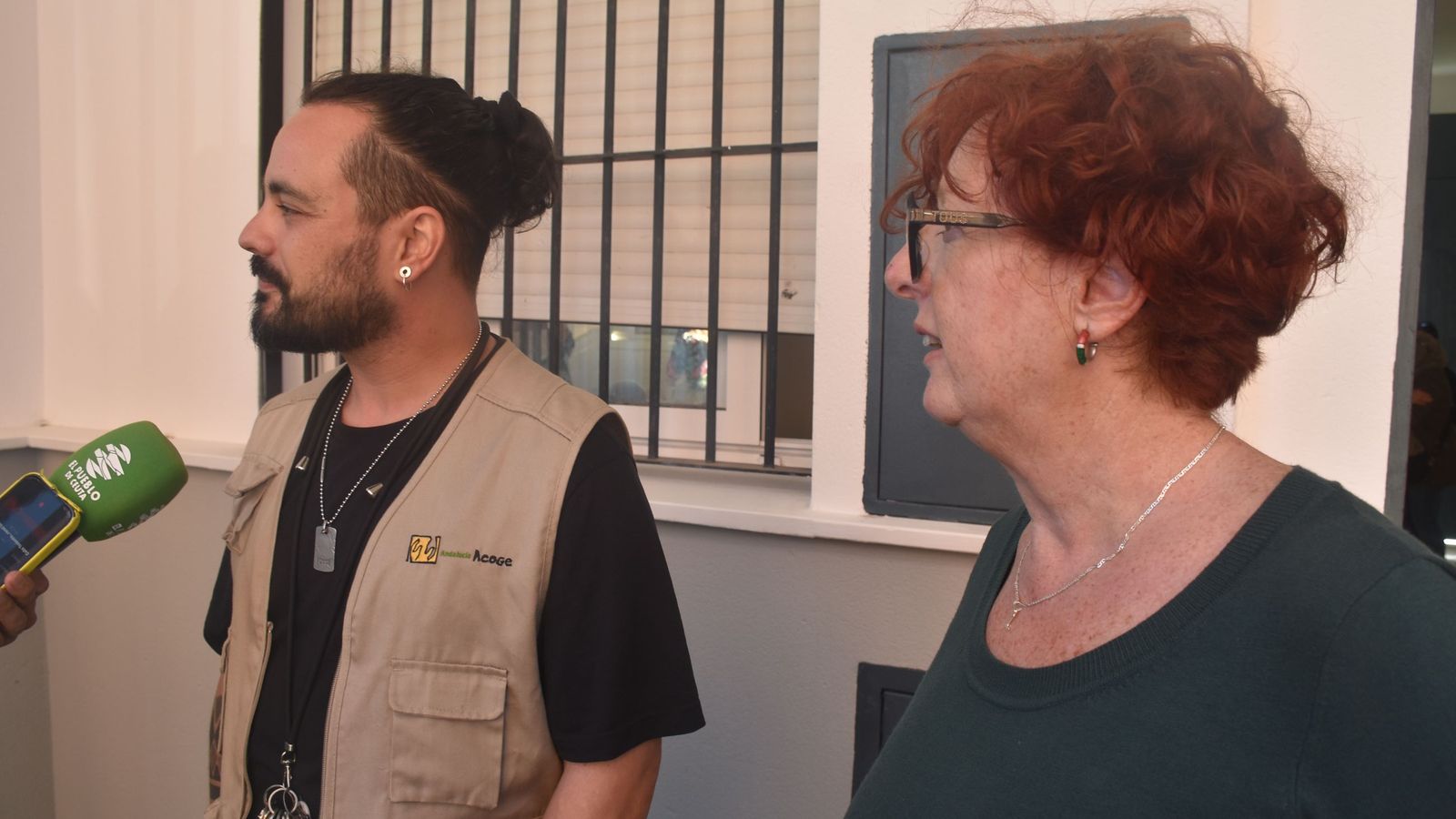 Torres y Fernández este miércoles atendiendo a este diario