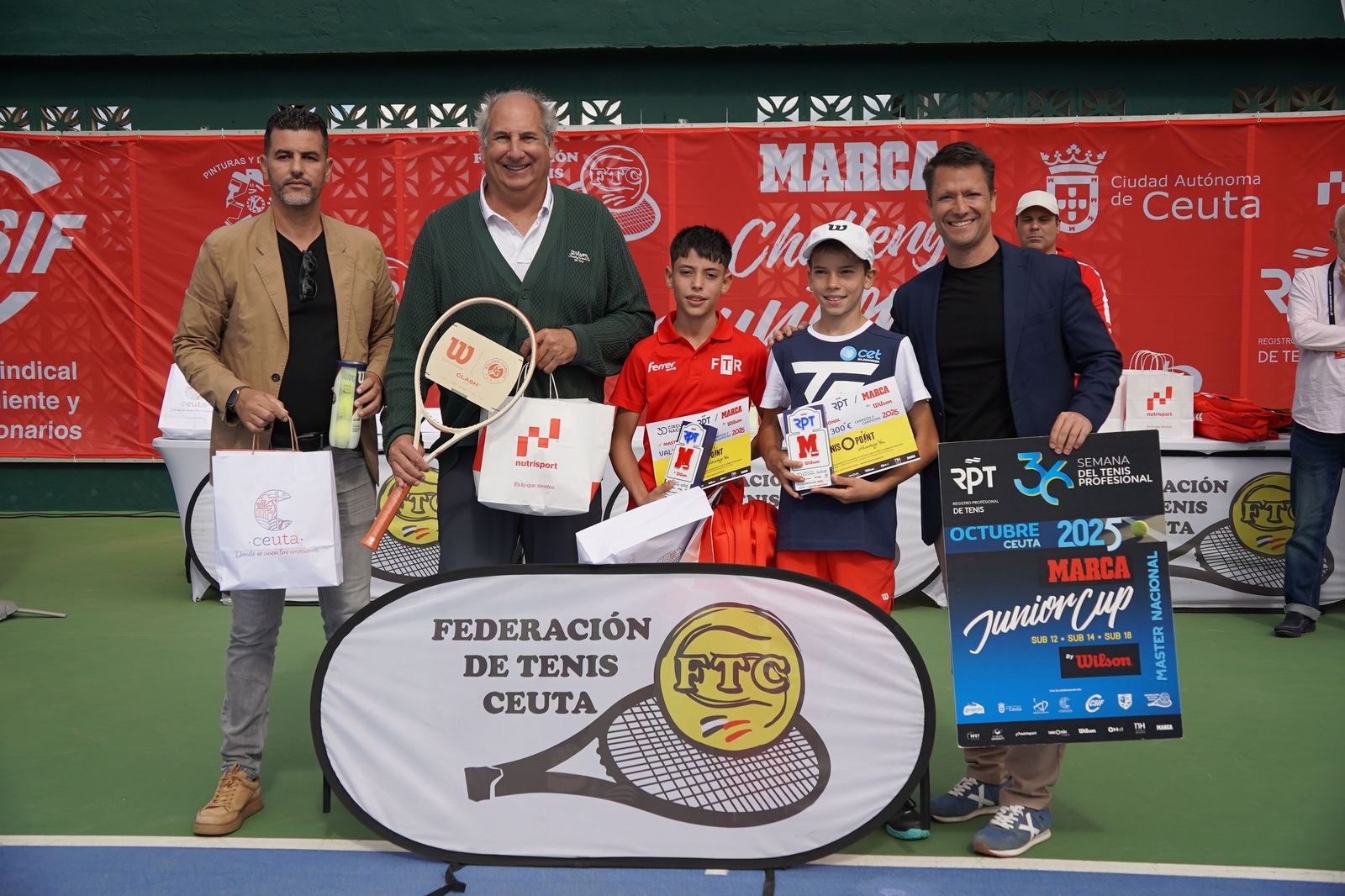 Las finales cierran un brillante 'Máster Nacional RPT Marca Junior Cup Ciudad de Ceuta-CSIF’