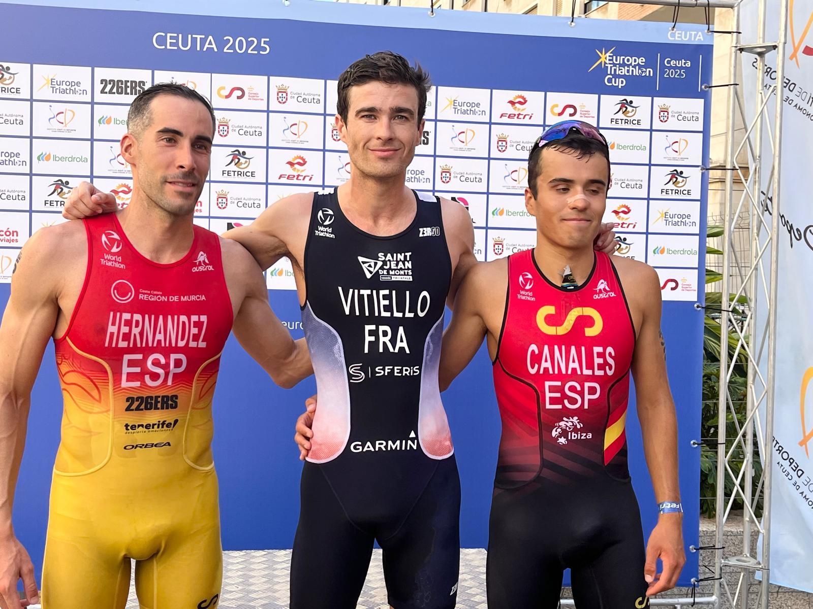 Los tres primeros clasificados