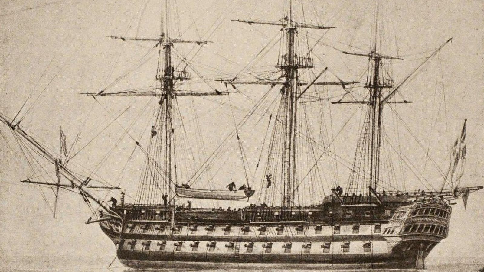 Navío británico Hms. Donegal.