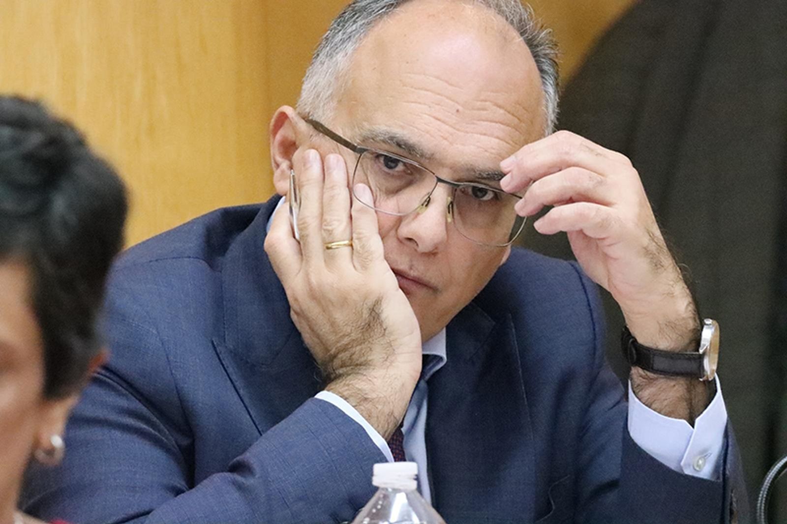 Gaitán, durante su réplica a Ruiz/FOTO REDUAN