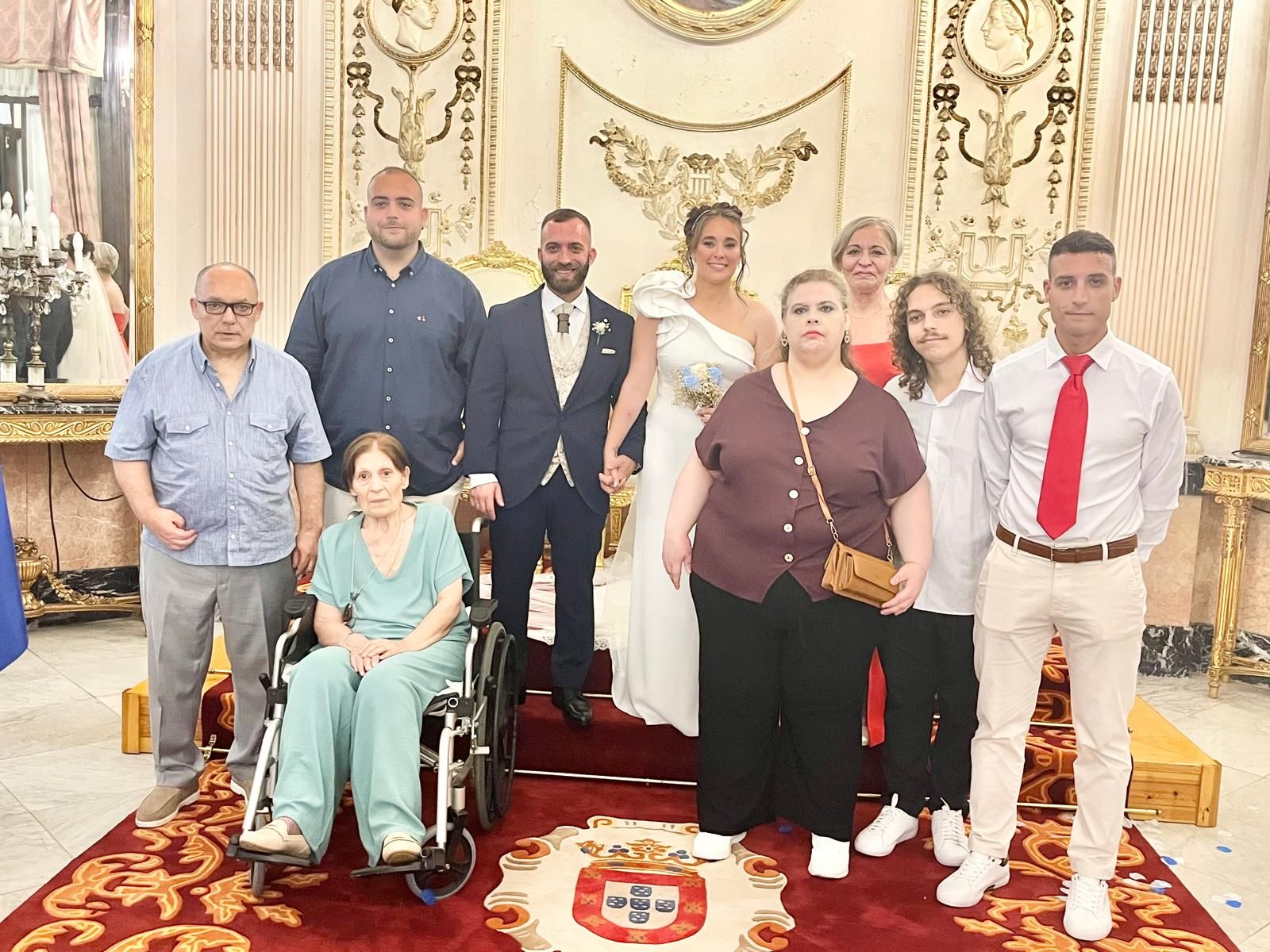 Jesús y Rosa sellan su amor en el Salón del Trono