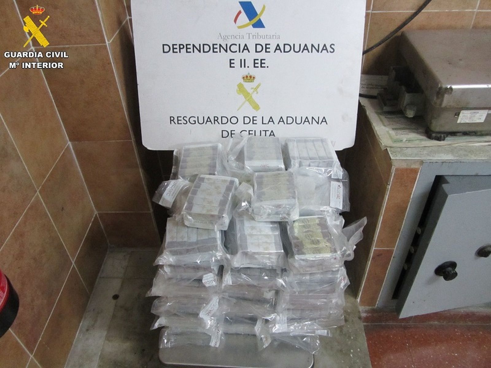 Sustancia intervenida por la Guardia Civil en el Puerto este domingo