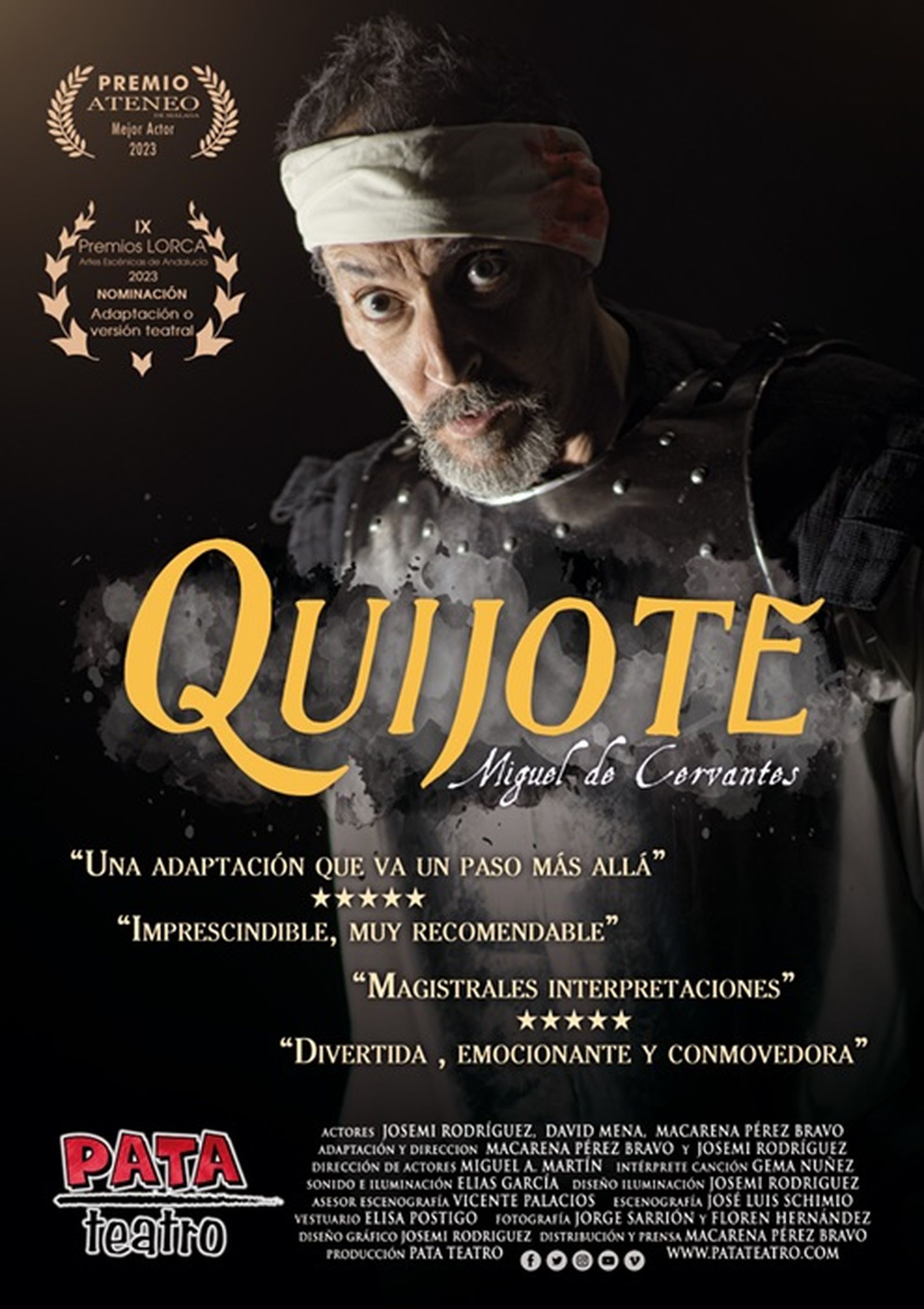 Cartel de la obra Don Quijote