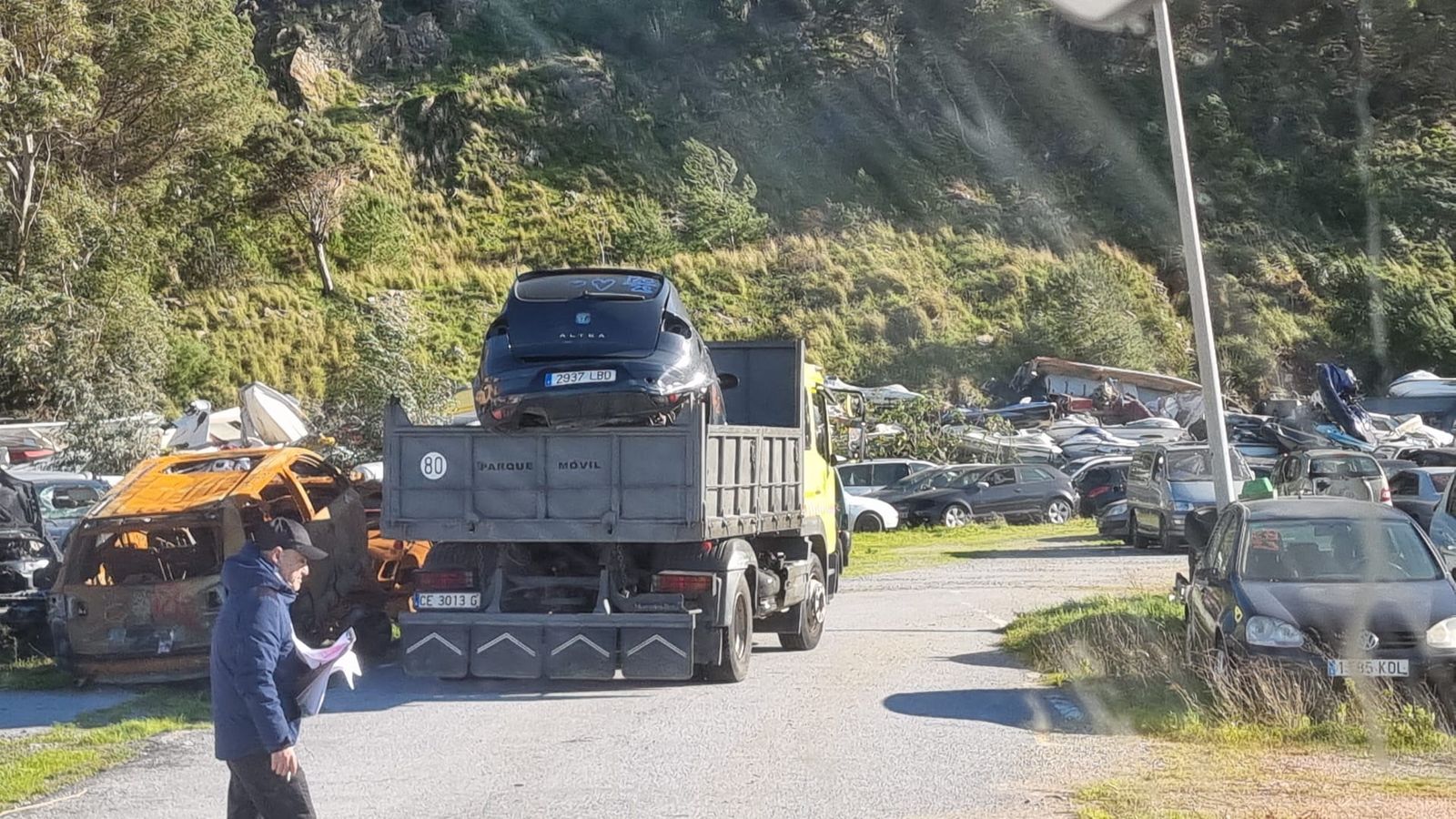 Los trabajos fueron llevado a cabo entre personal de Amgevicesa y Parque Móvil