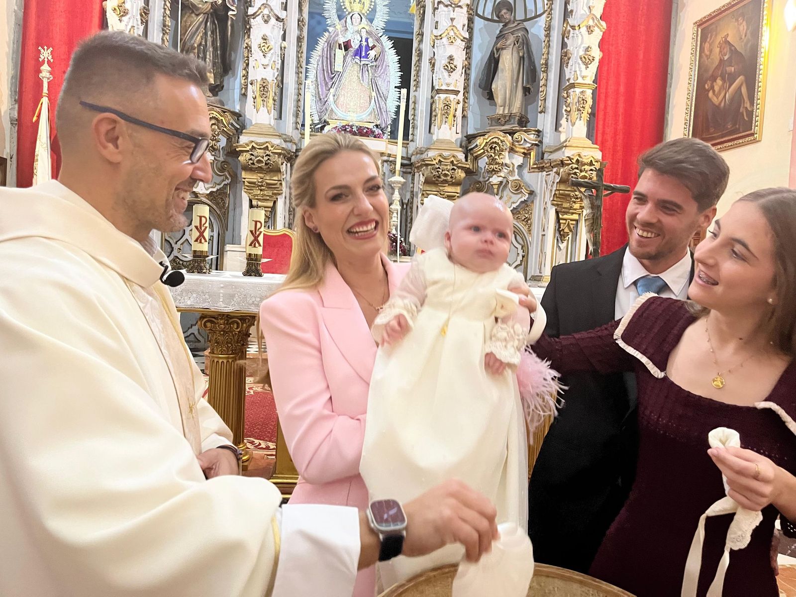 Bautizo de Minerva María en Los Remedios