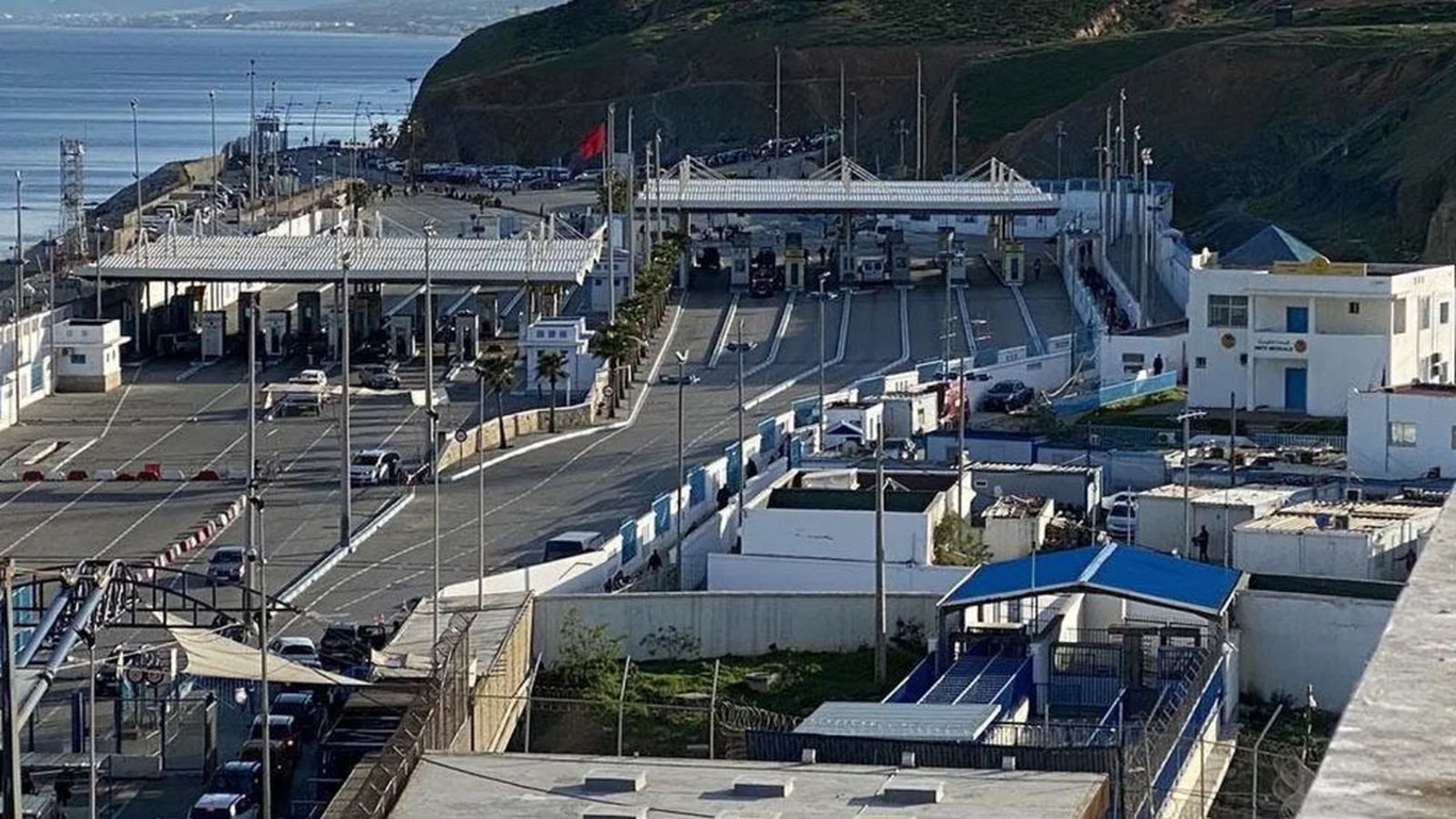 Paso fronterizo de El Tarajal.