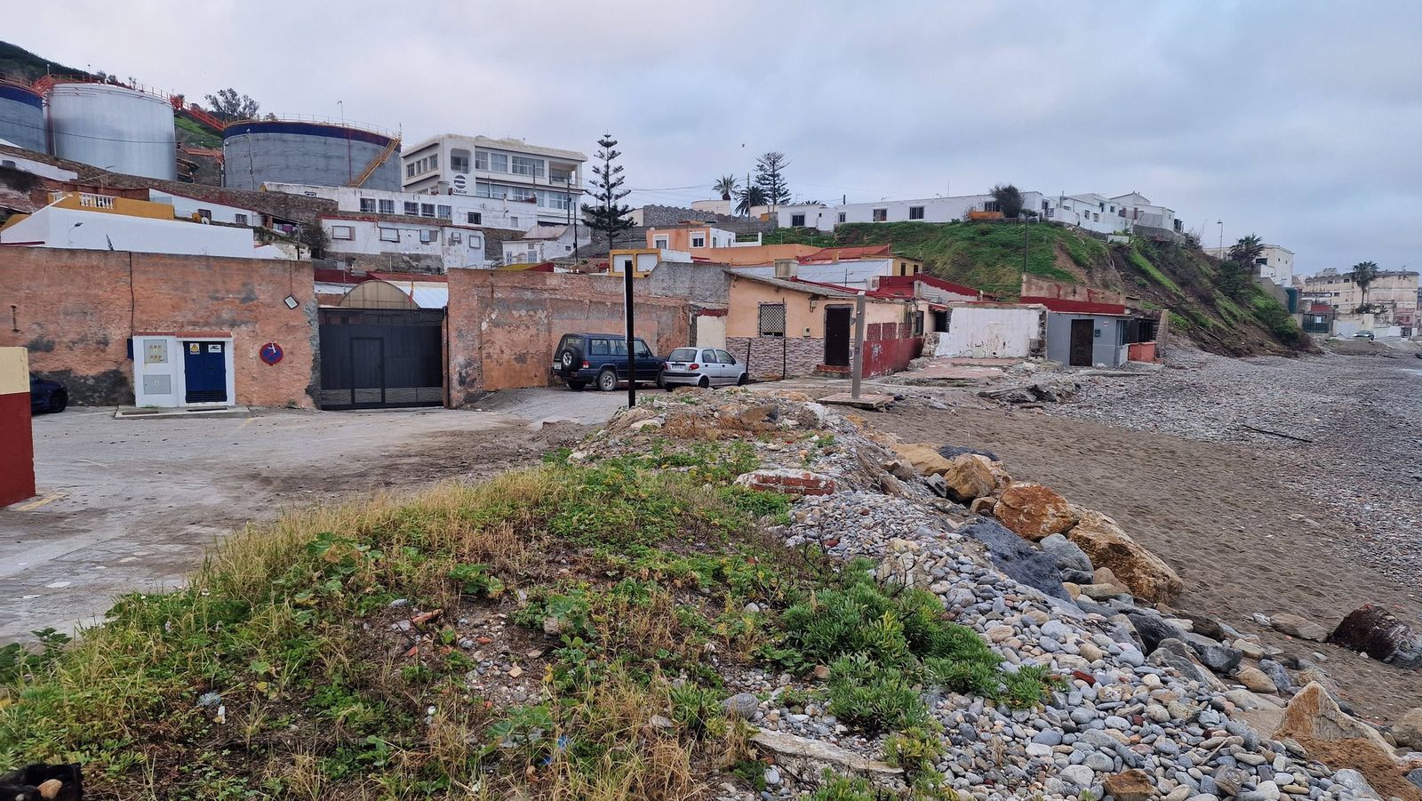Imagen de la zona de la playa de San Amaro