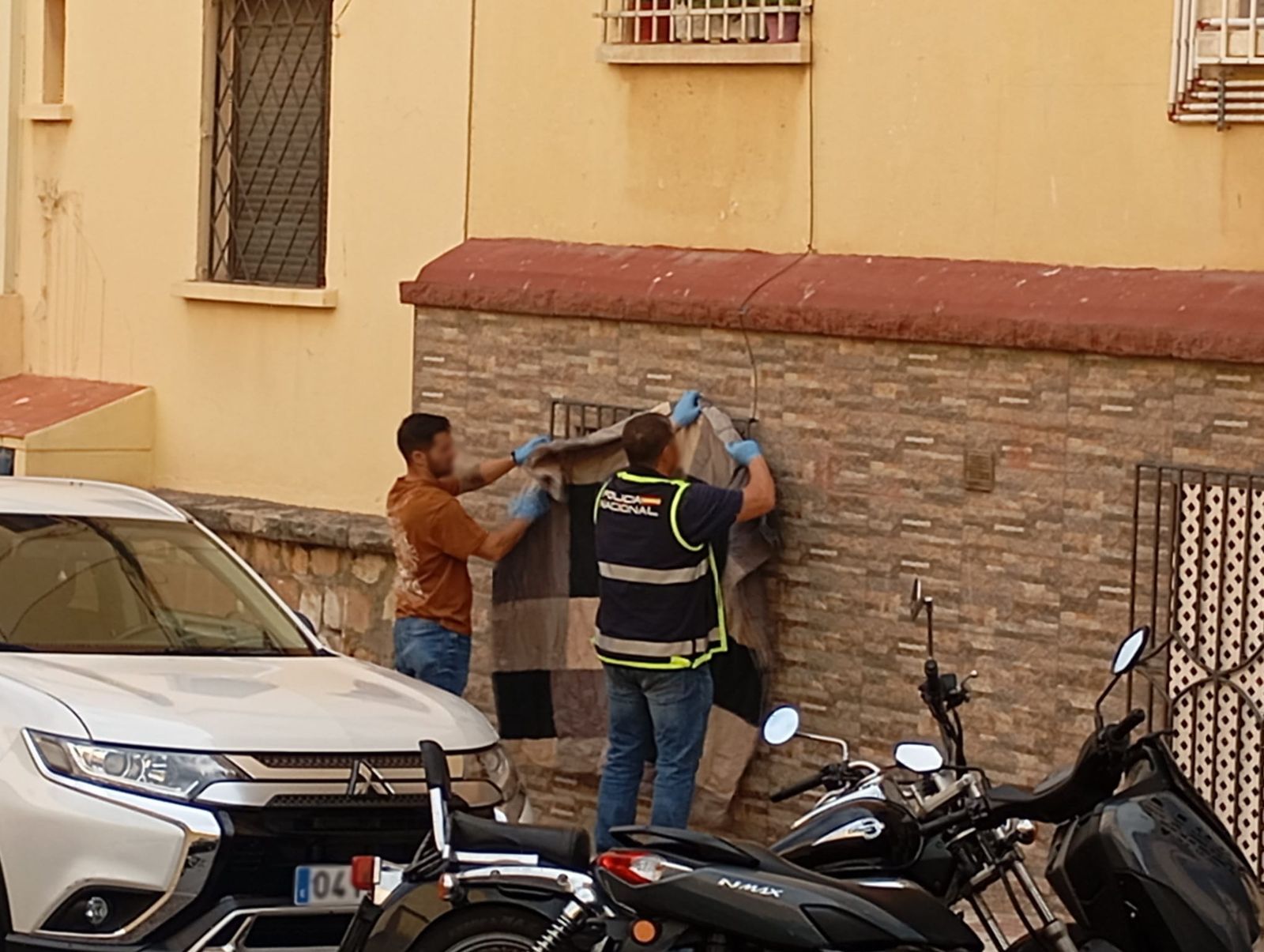 La Policía Nacional, en el lugar de los hechos