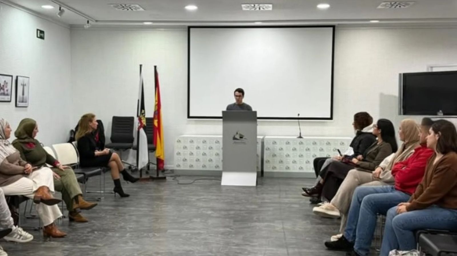 Adil, representante del Movimiento Estudiantil ceutí, en una imagen de archivo