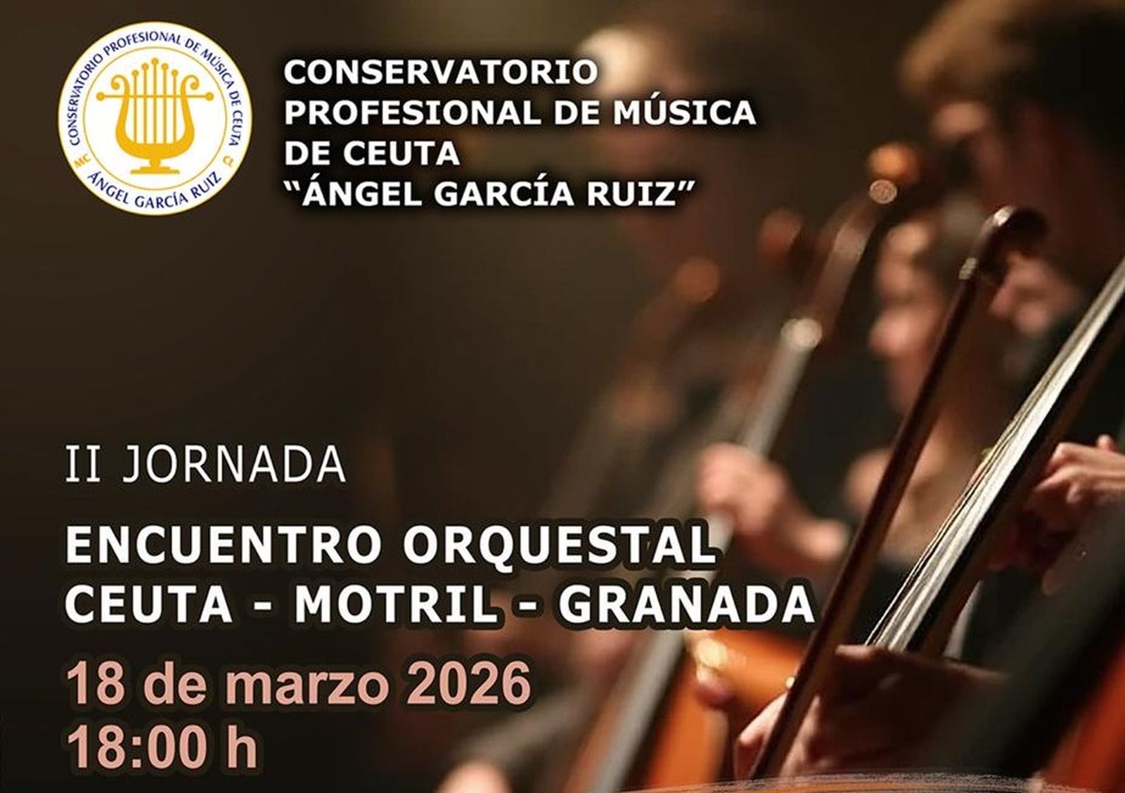 Cartel del Encuentro Orquestal del próximo miércoles