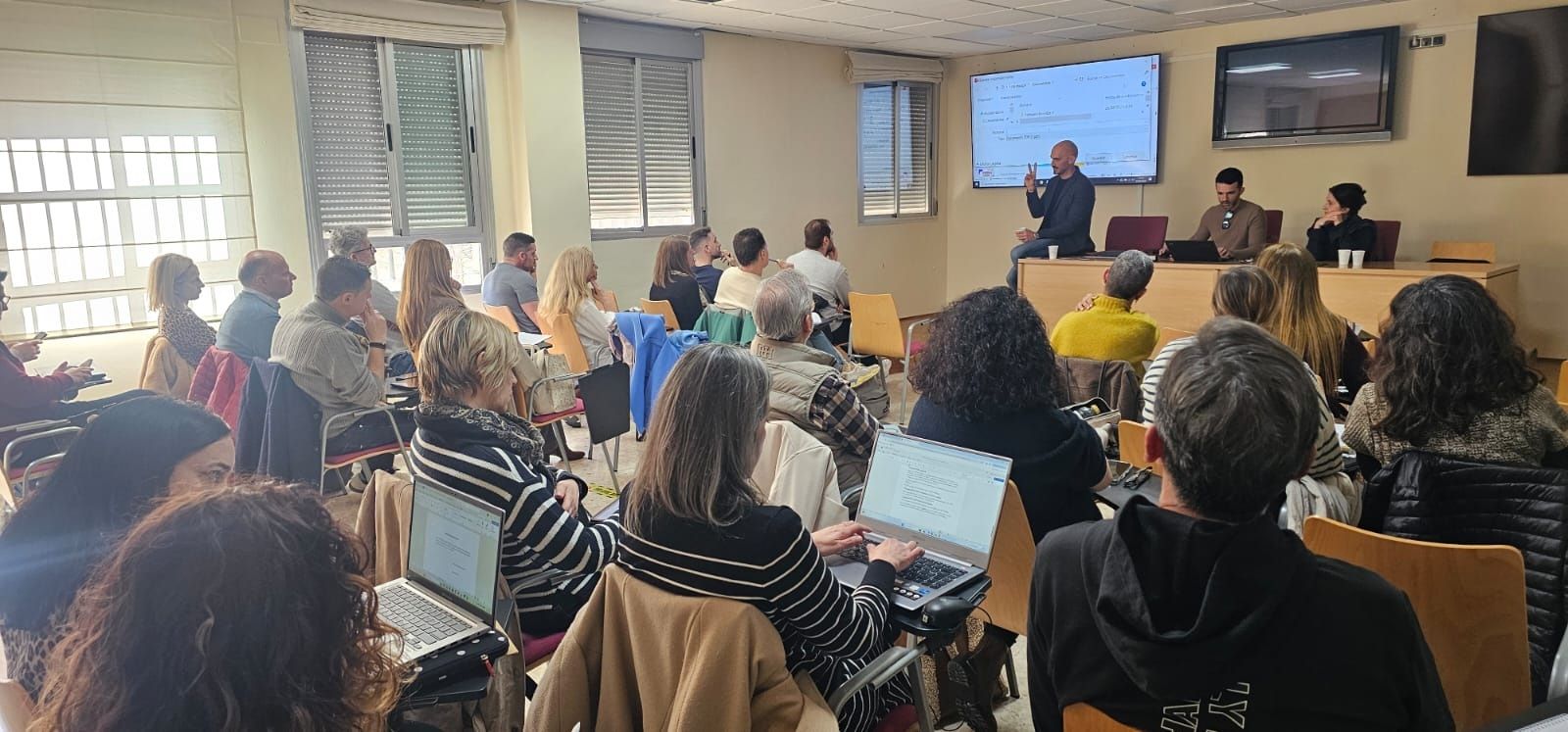 Un momento de la cita celebrada hoy