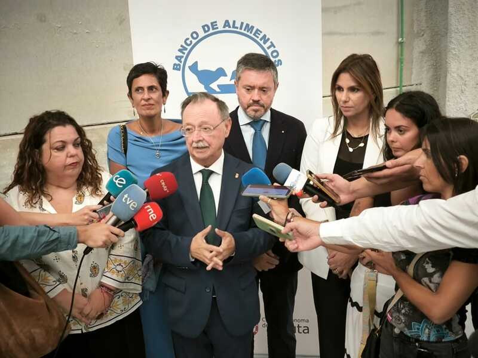El presidente de la Ciudad, ante los medios de comunicación / Nicol's