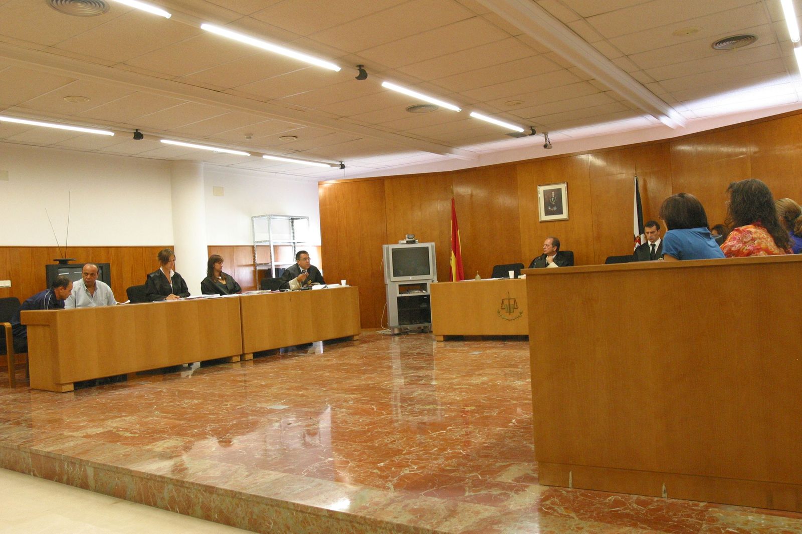 Imagen de archivo de un juicio con jurado.