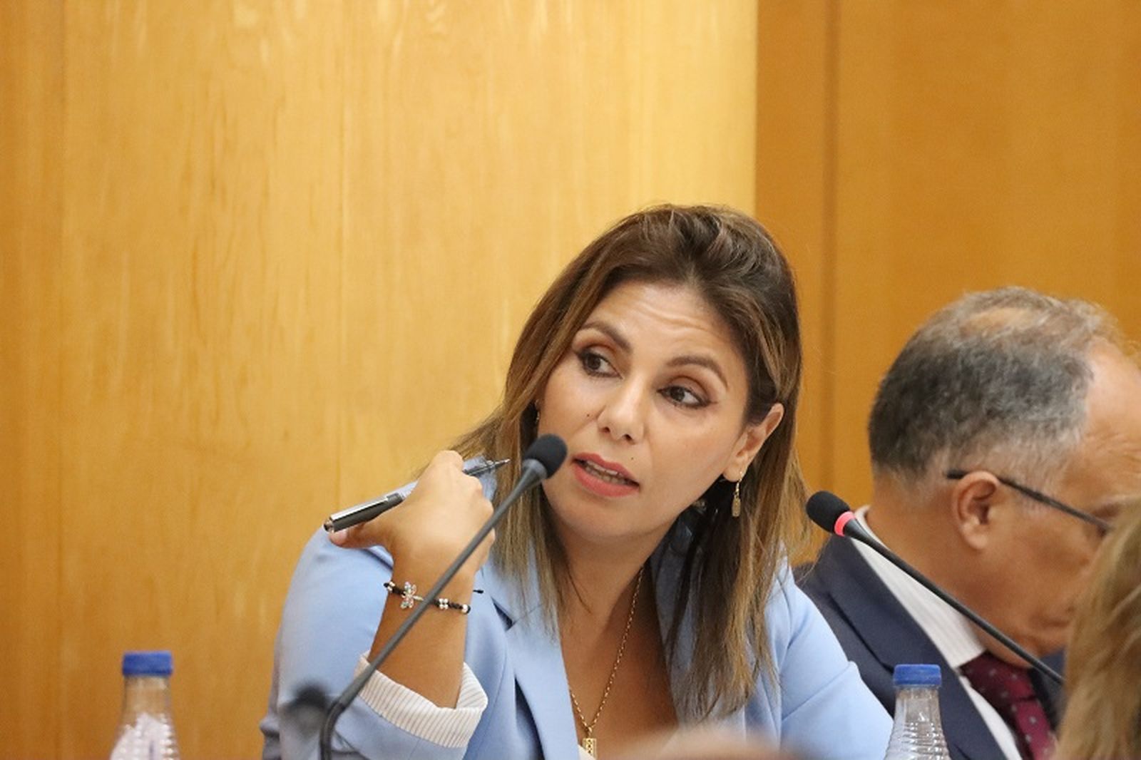 La consejera de Sanidad y Servicios Sociales, Nabila Benzina/FOTO REDUAN