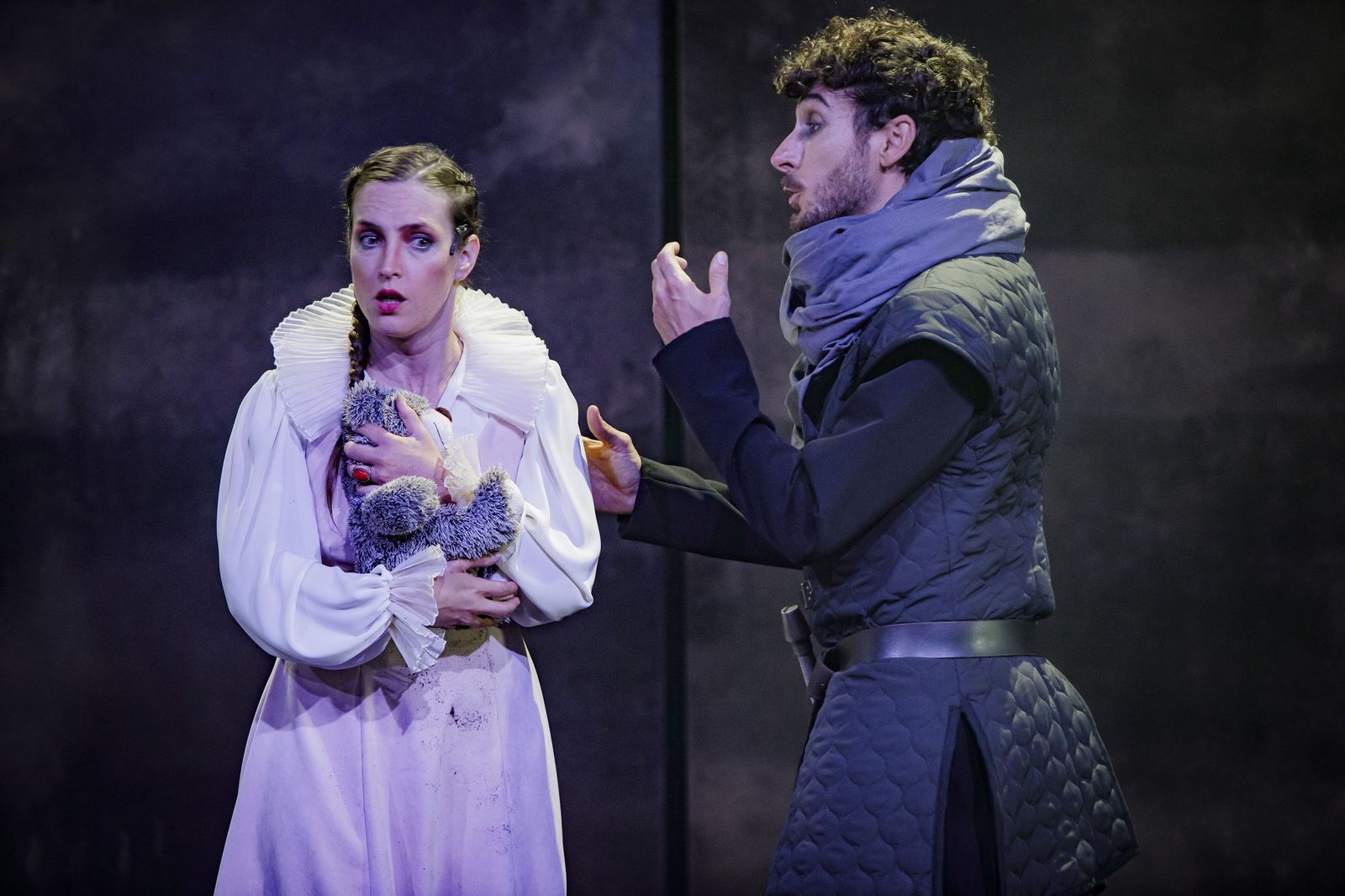 Un momento de la representación de "Macbeth"