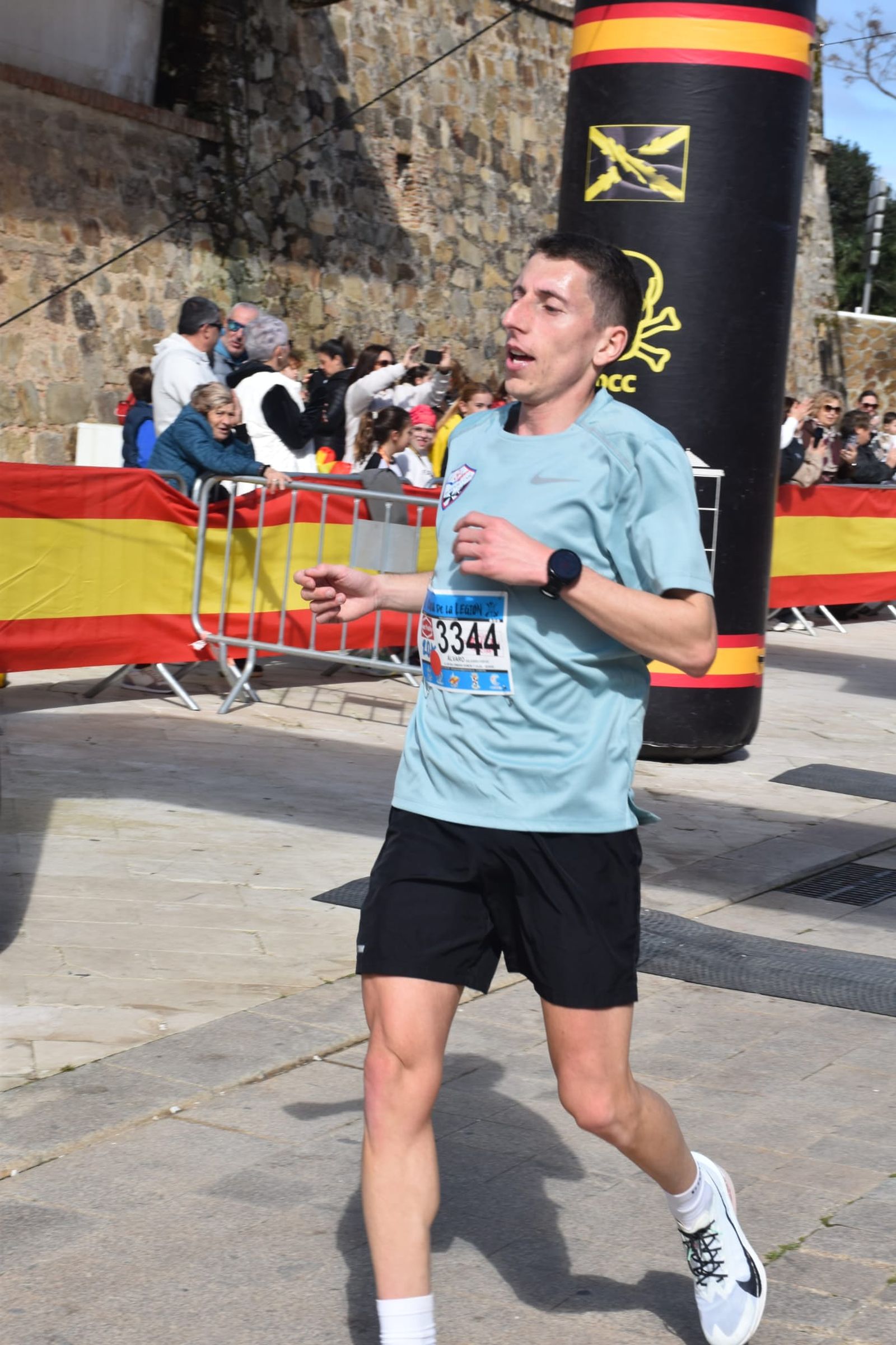 Álvaro Salguero a la llegada a meta