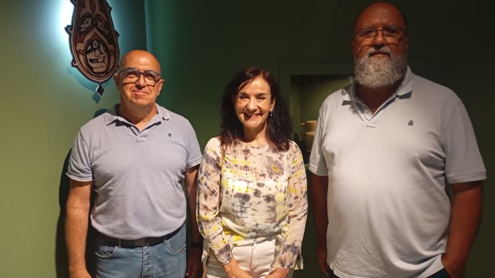 José Manuel Hita, Carmen Navío y Fernando Villada