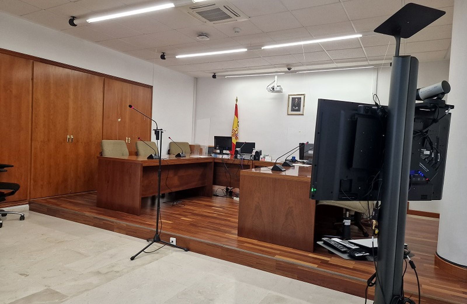 Sala de vistas del Juzgado de lo Penal.