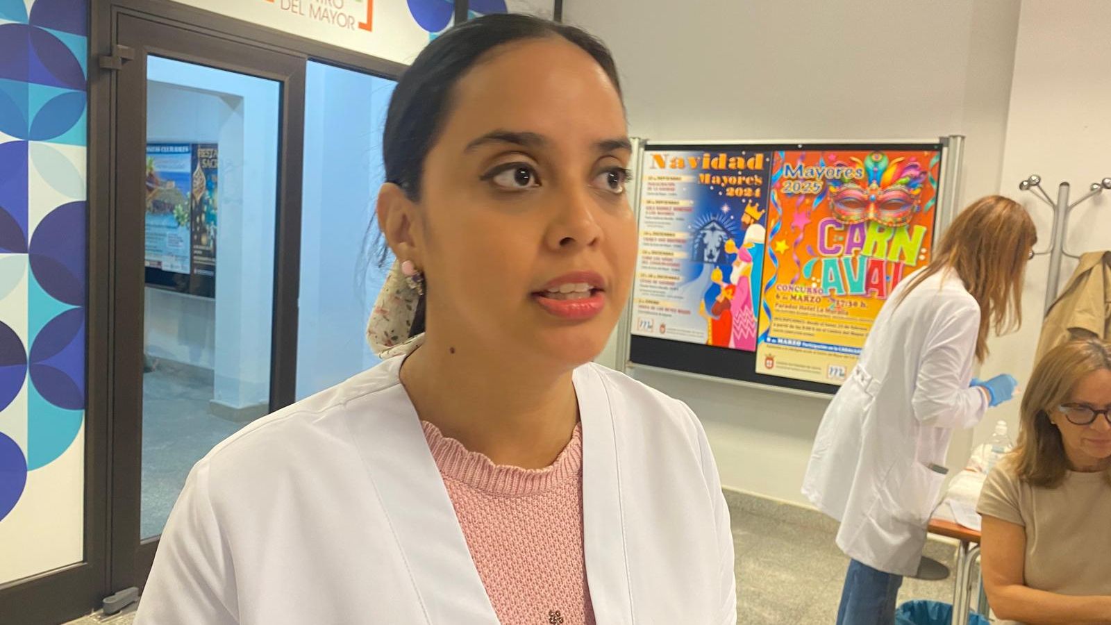 Ninoska López en una entrevista con El Pueblo.