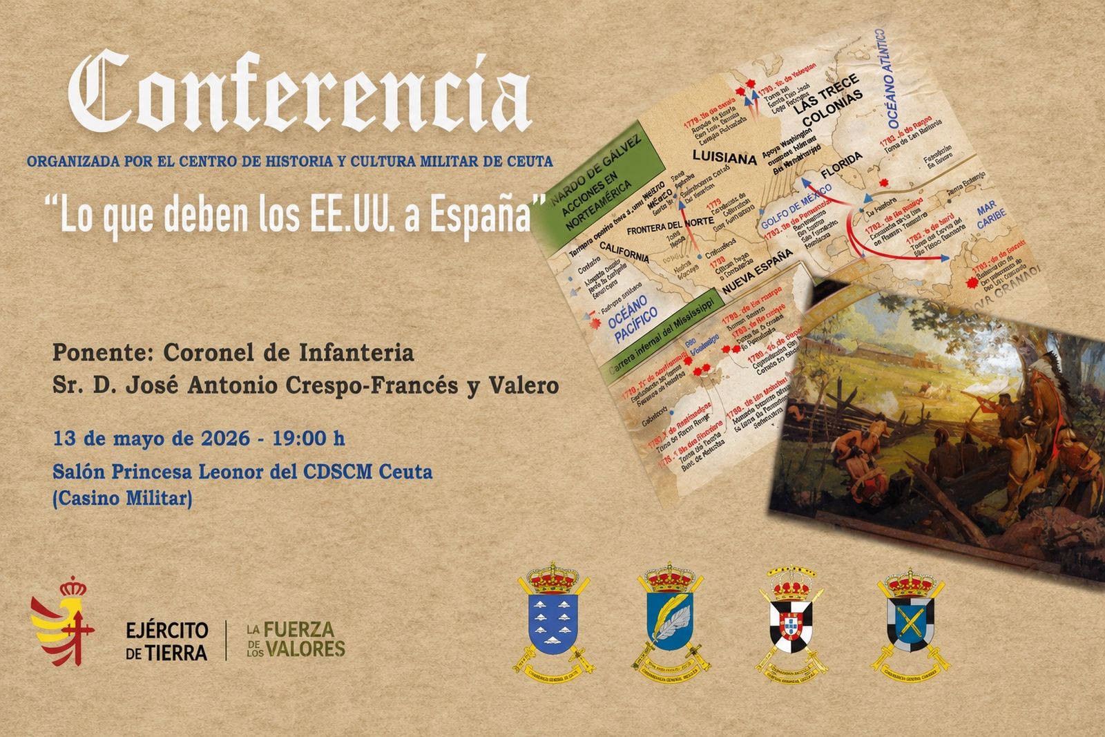Cartel anunciador de la conferencia