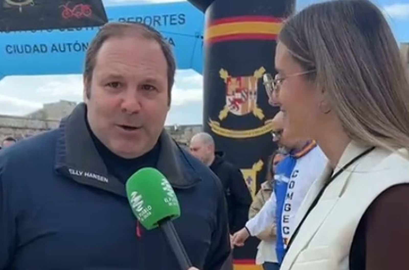 El director general de Deportes de la Ciudad, Sergio Aguilera, a la salida de la X Cuna de la Legión