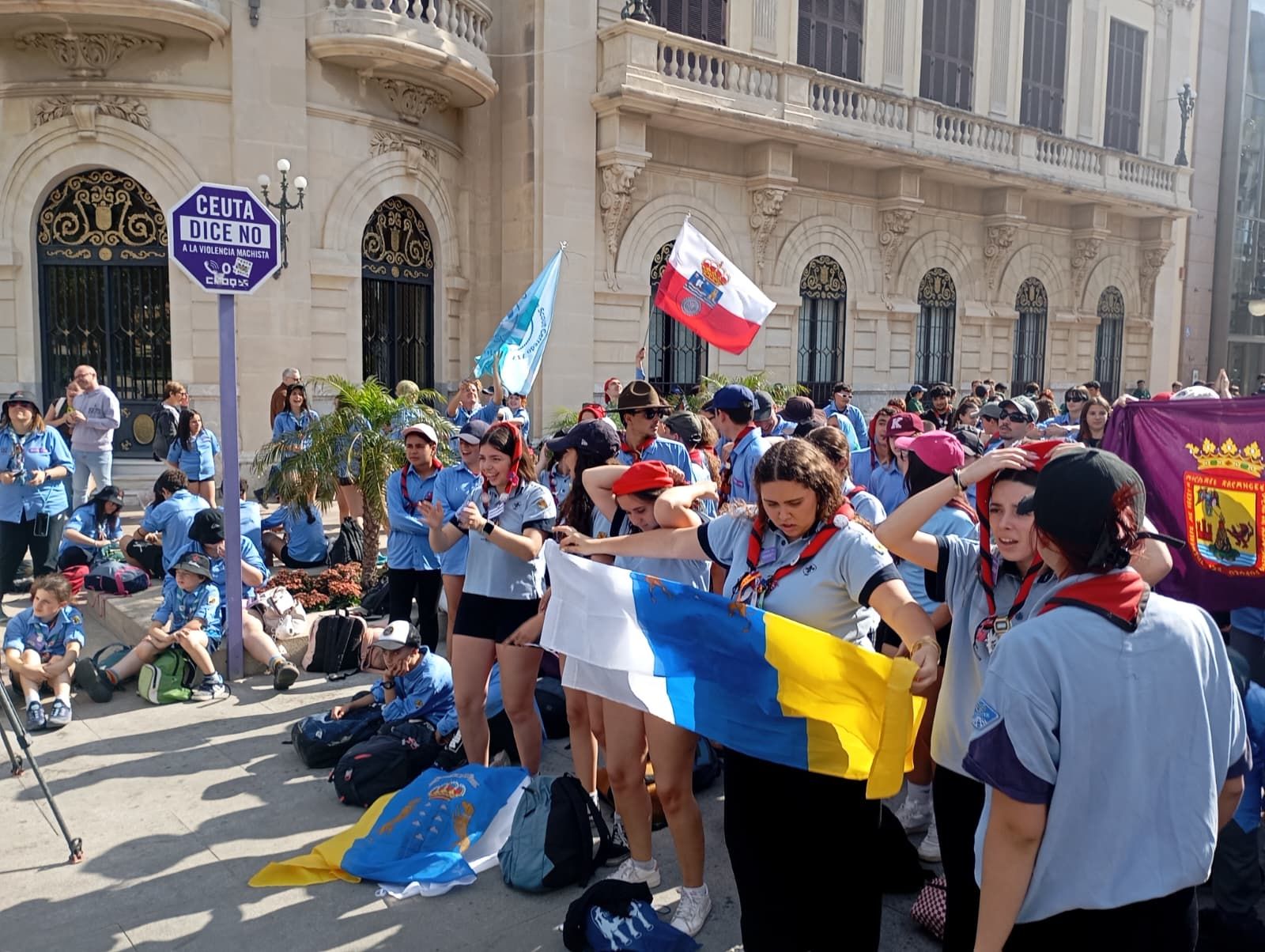 Ceuta da la bienvenida al movimiento scout con una hermosa ceremonia