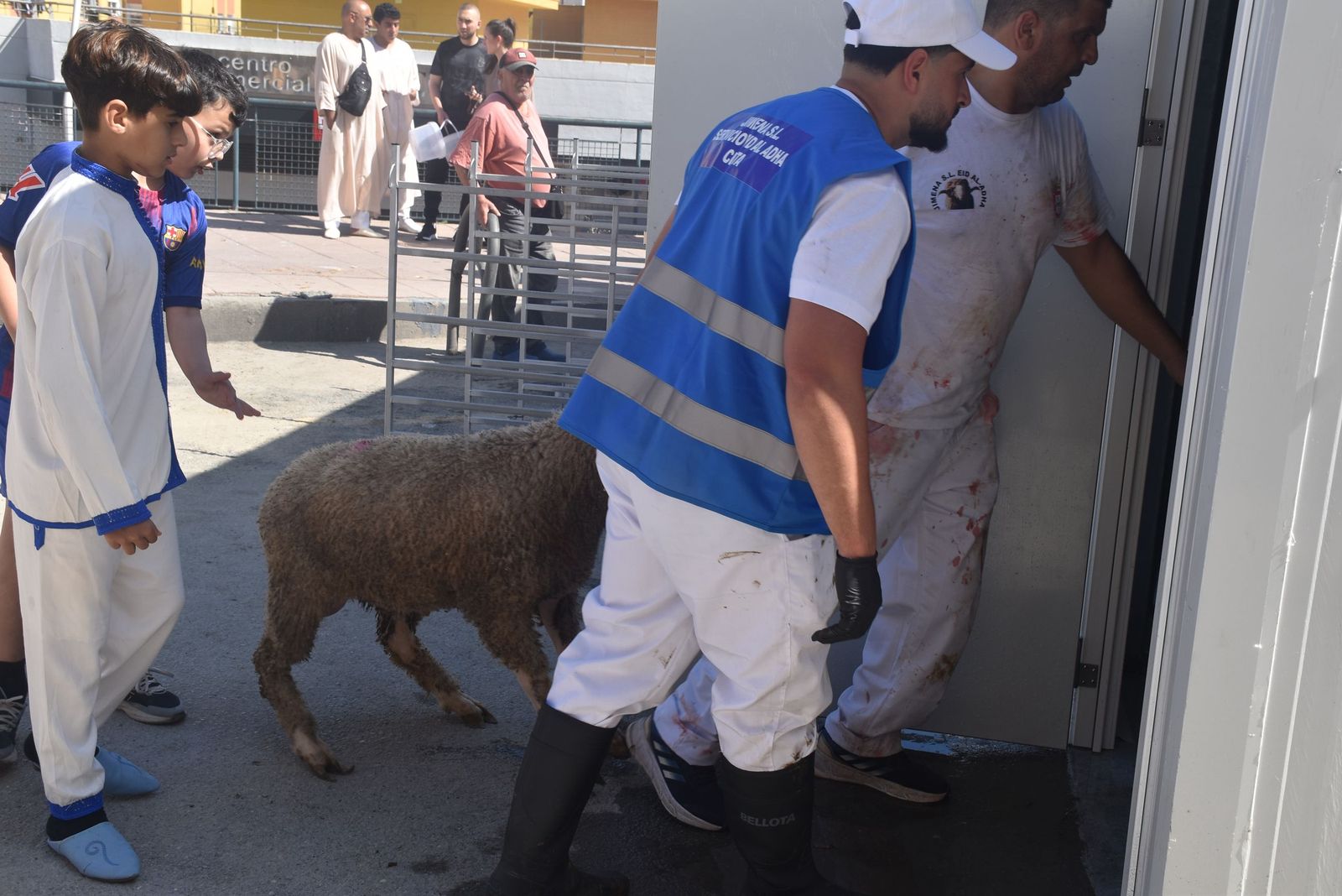 Así ha sido la visita de Benzina y Vivas al matadero de Hadú