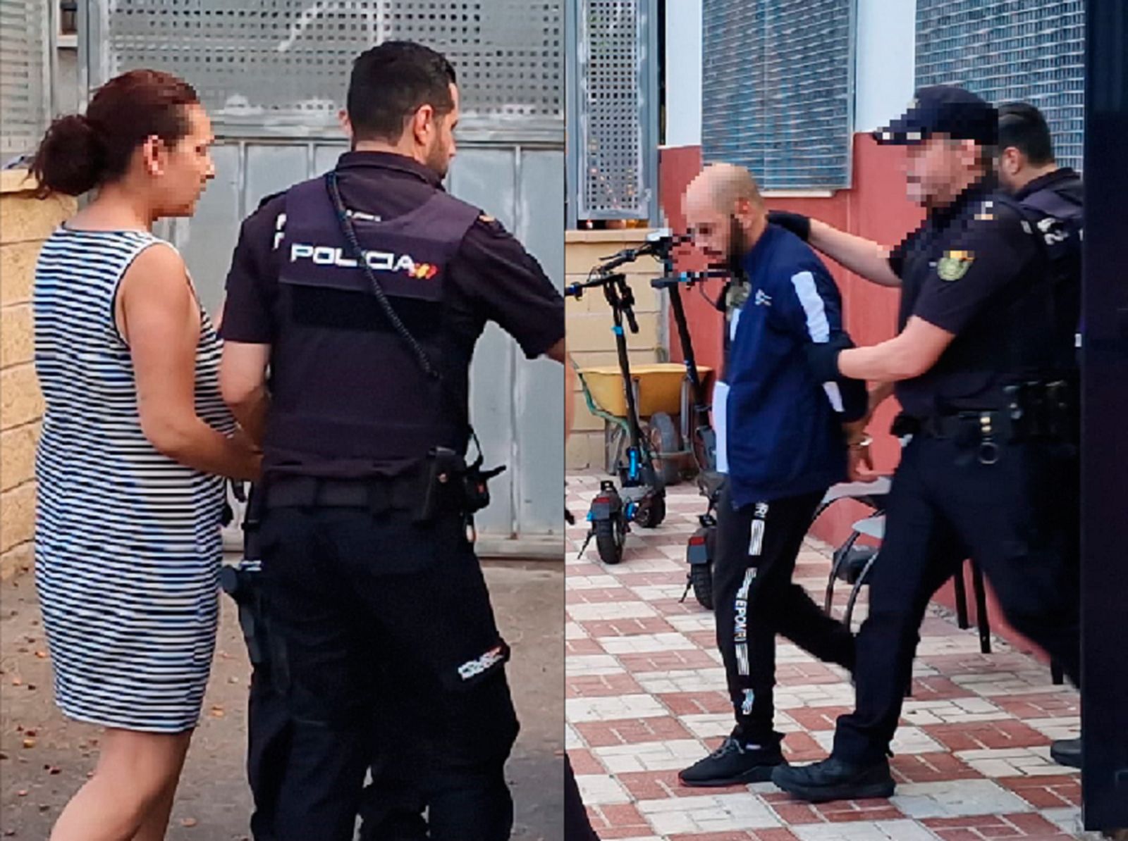 Los padres del bebé fallecido a su salida de los calabozos el pasado 9 de octubre