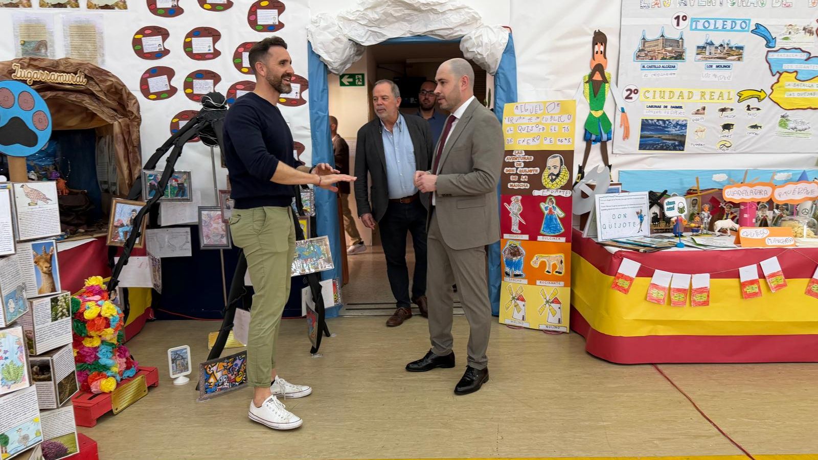 Triano este miércoles durante su visita a un centro educativo de Ceuta