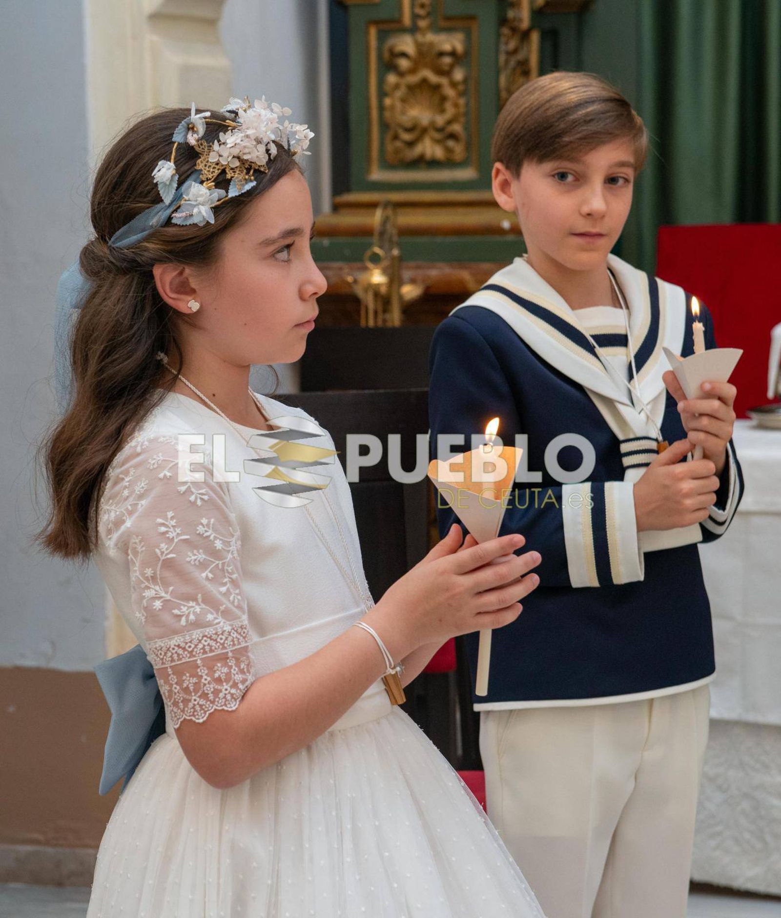 Una primera comunión en la Iglesia de San Francisco