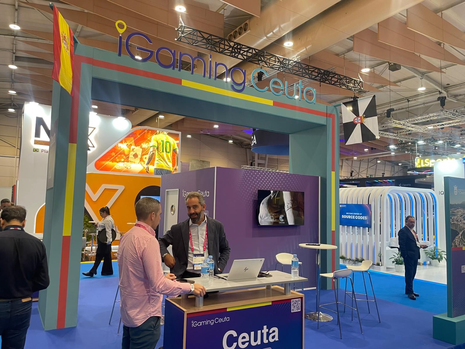 Stand de Ceuta en la Feria Internacional de Juego Online de Lisboa