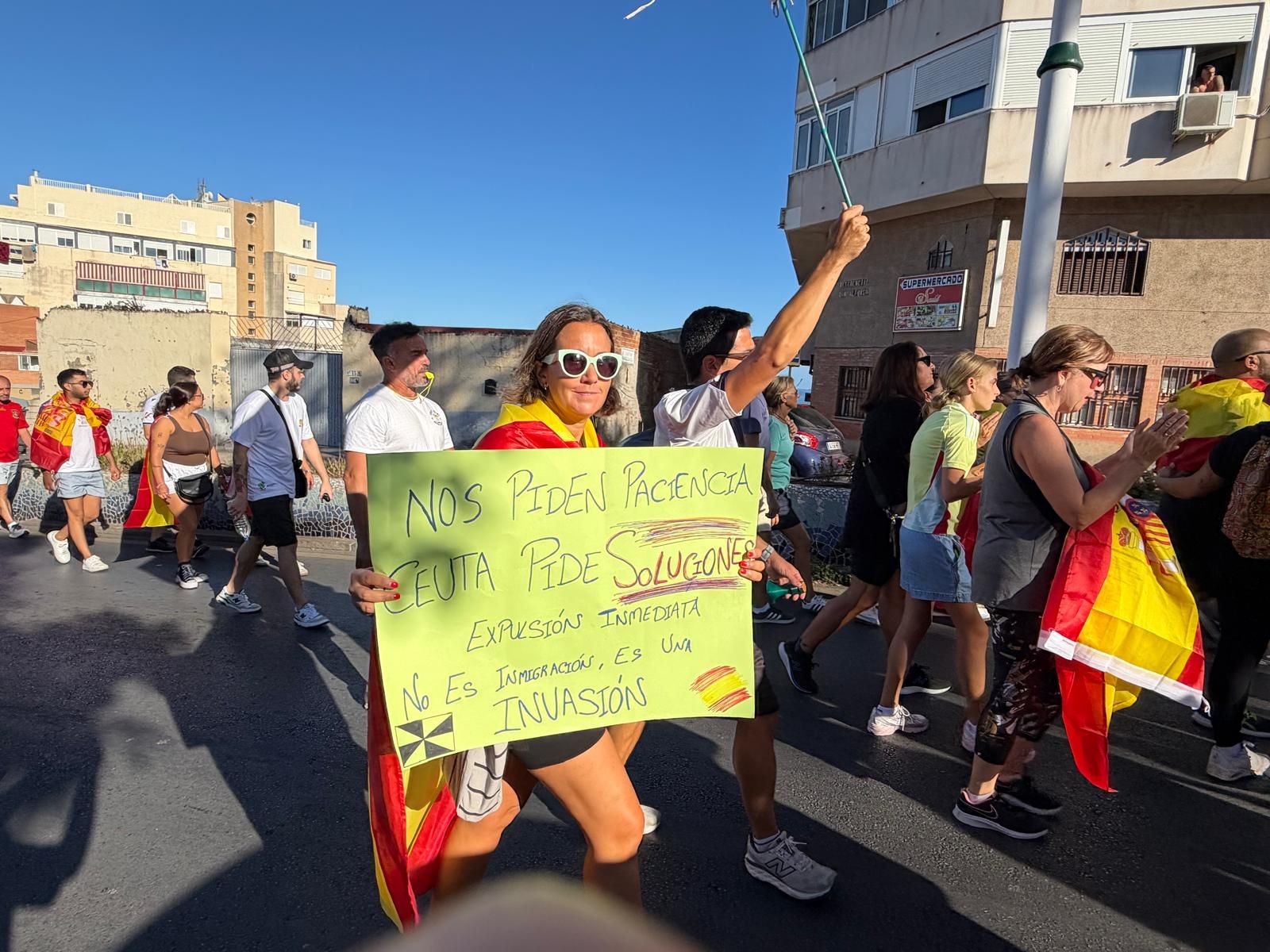 La ‘sentada pacífica’: una nueva manifestación hasta la frontera y en contra la violencia