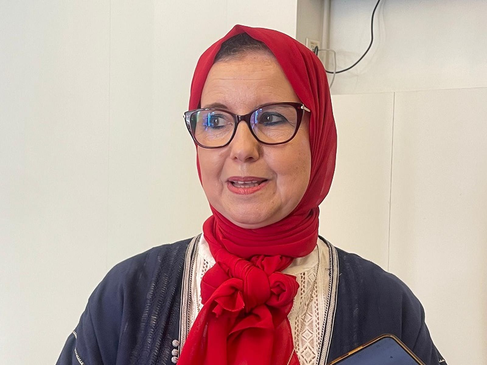 La doctora Nard Bennas, del Departamento de Biología de la Universidad de Abdelmalek Essaâdi. / FOTO REDUAN